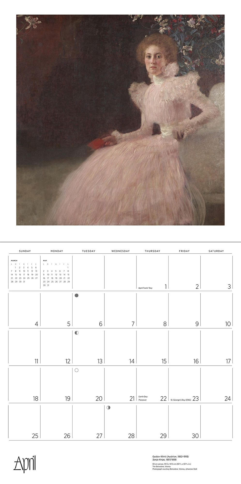 2027 Gustav Klimt Wall Calendar
