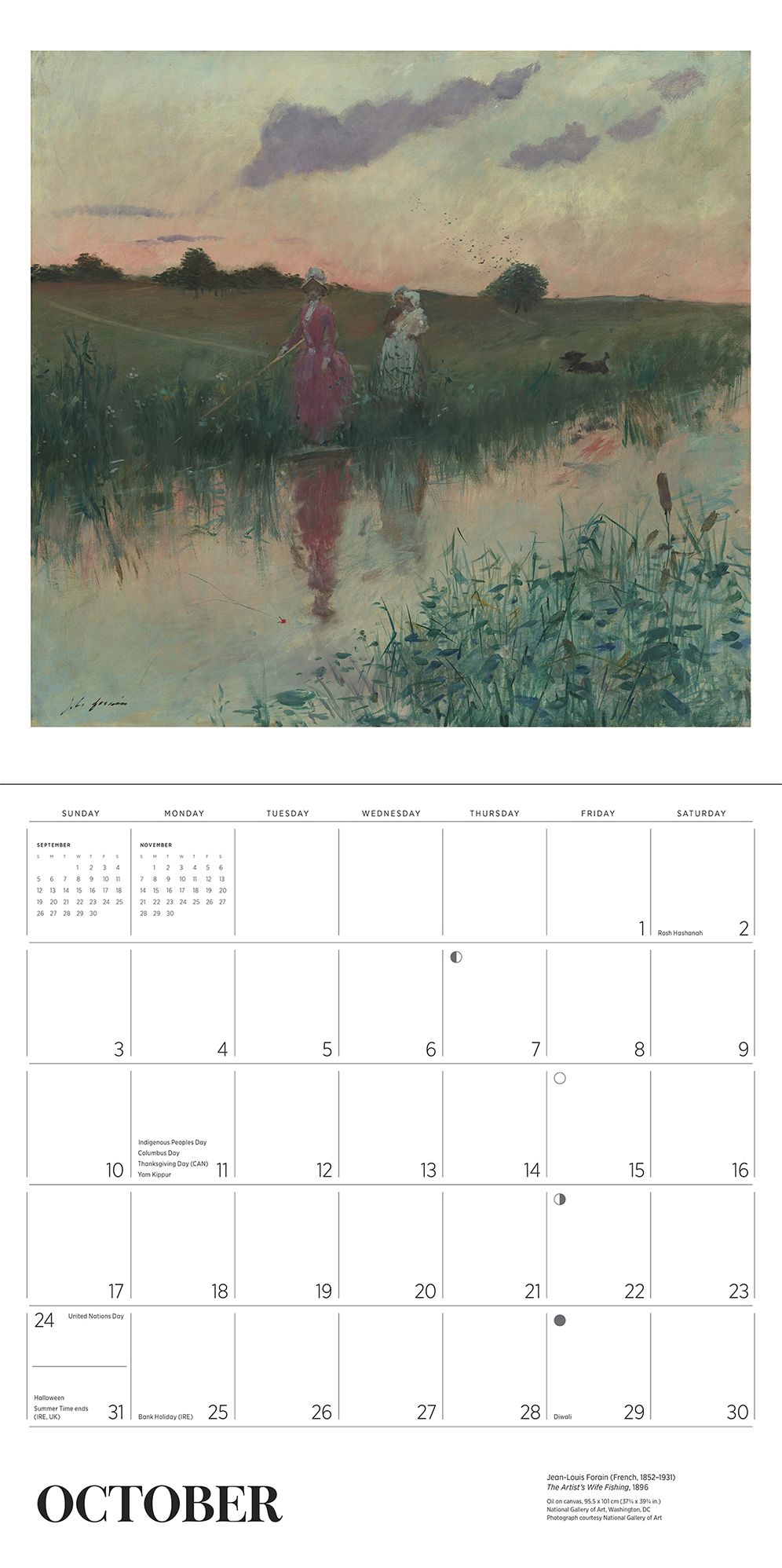 2027 Gardens of the Impressionists Wall Calendar