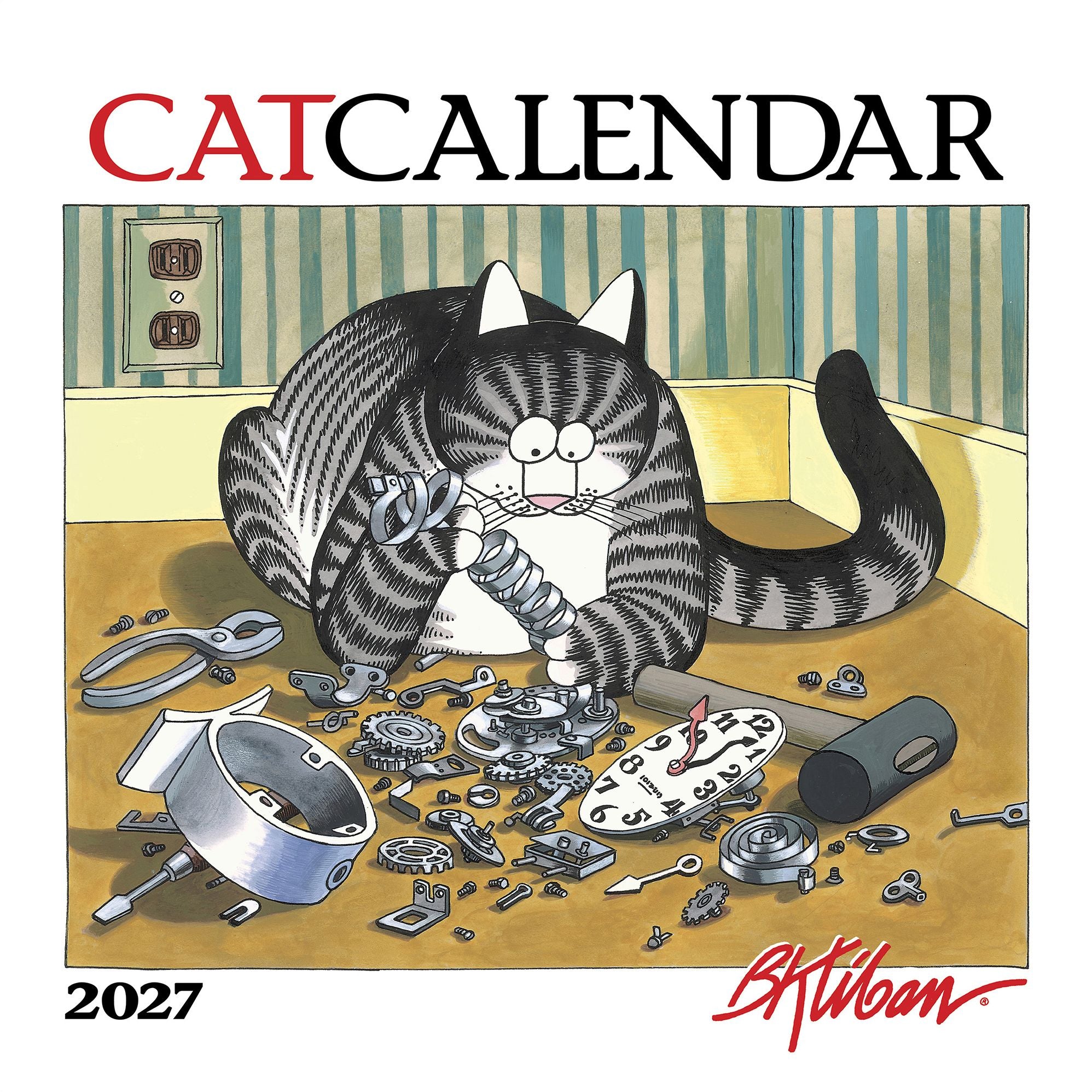 2027 B. Kliban: Cat Calendar Wall Calendar