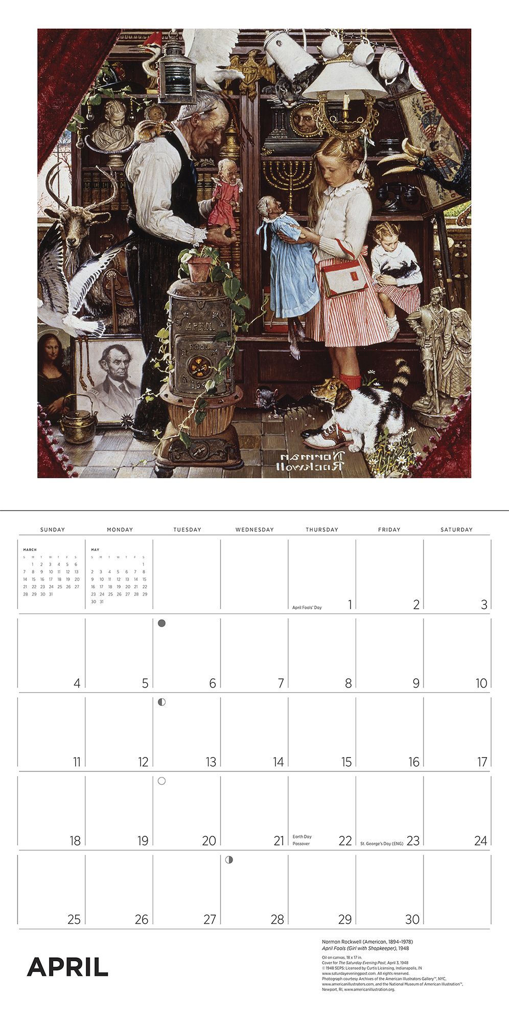2027 Norman Rockwell: The Saturday Evening Post Wall Calendar