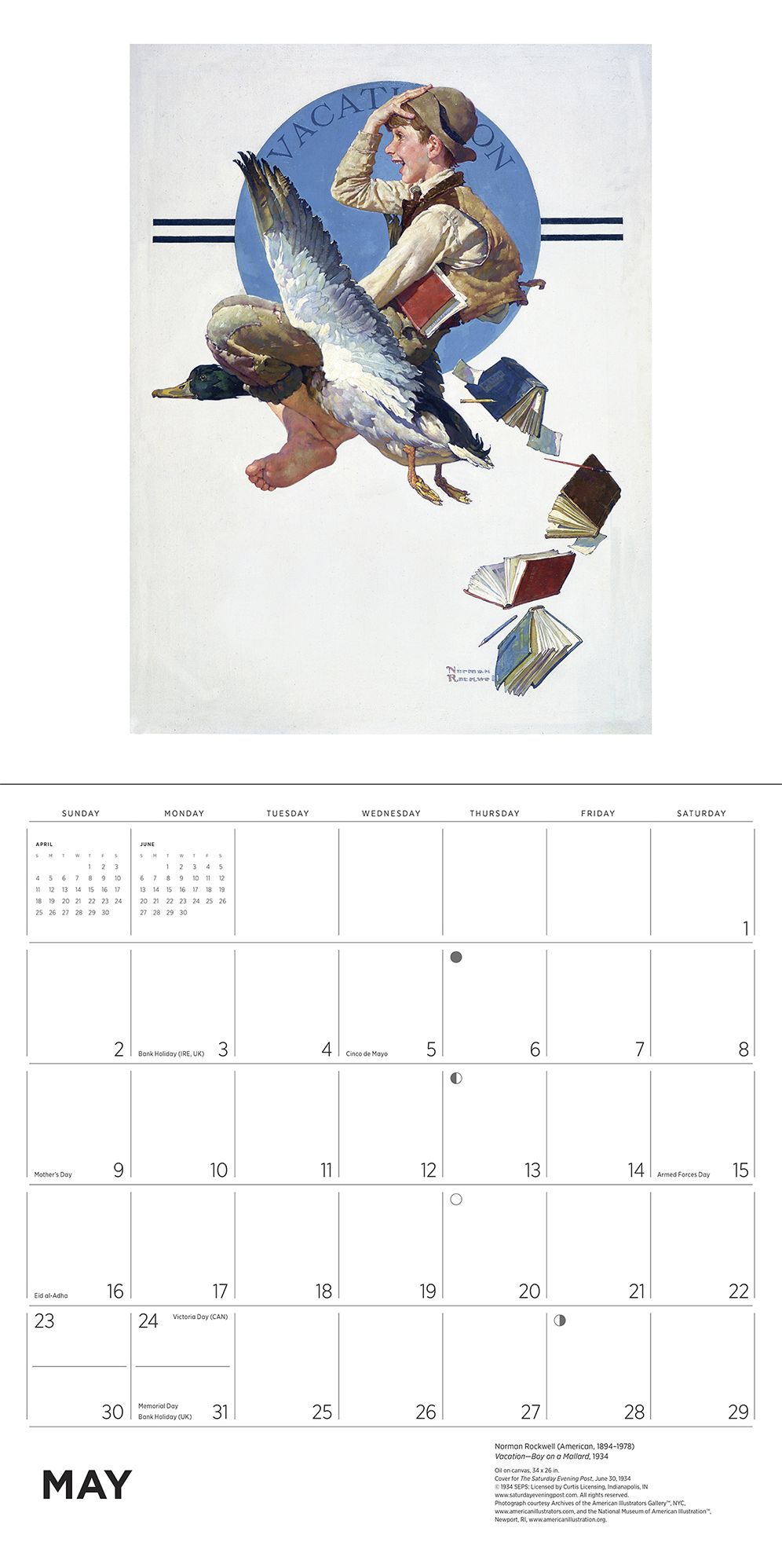 2027 Norman Rockwell: The Saturday Evening Post Wall Calendar
