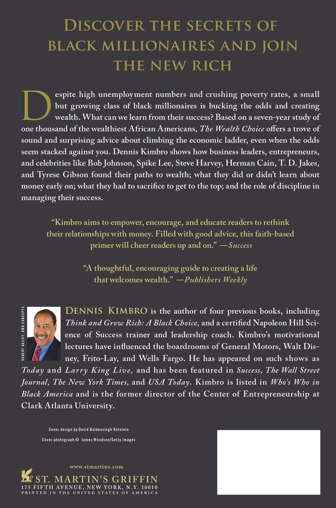 The Wealth Choice: Success Secrets of Black Millionaires