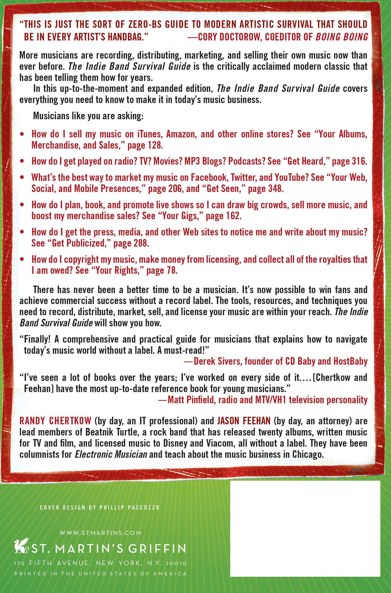 The Indie Band Survival Guide, 2nd Ed.: The Complete Manual for the Do-it-Yourself Musician