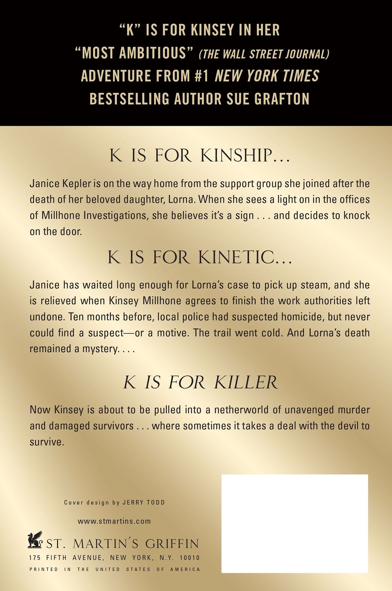 K Is for Killer (Kinsey Millhone Series #11)