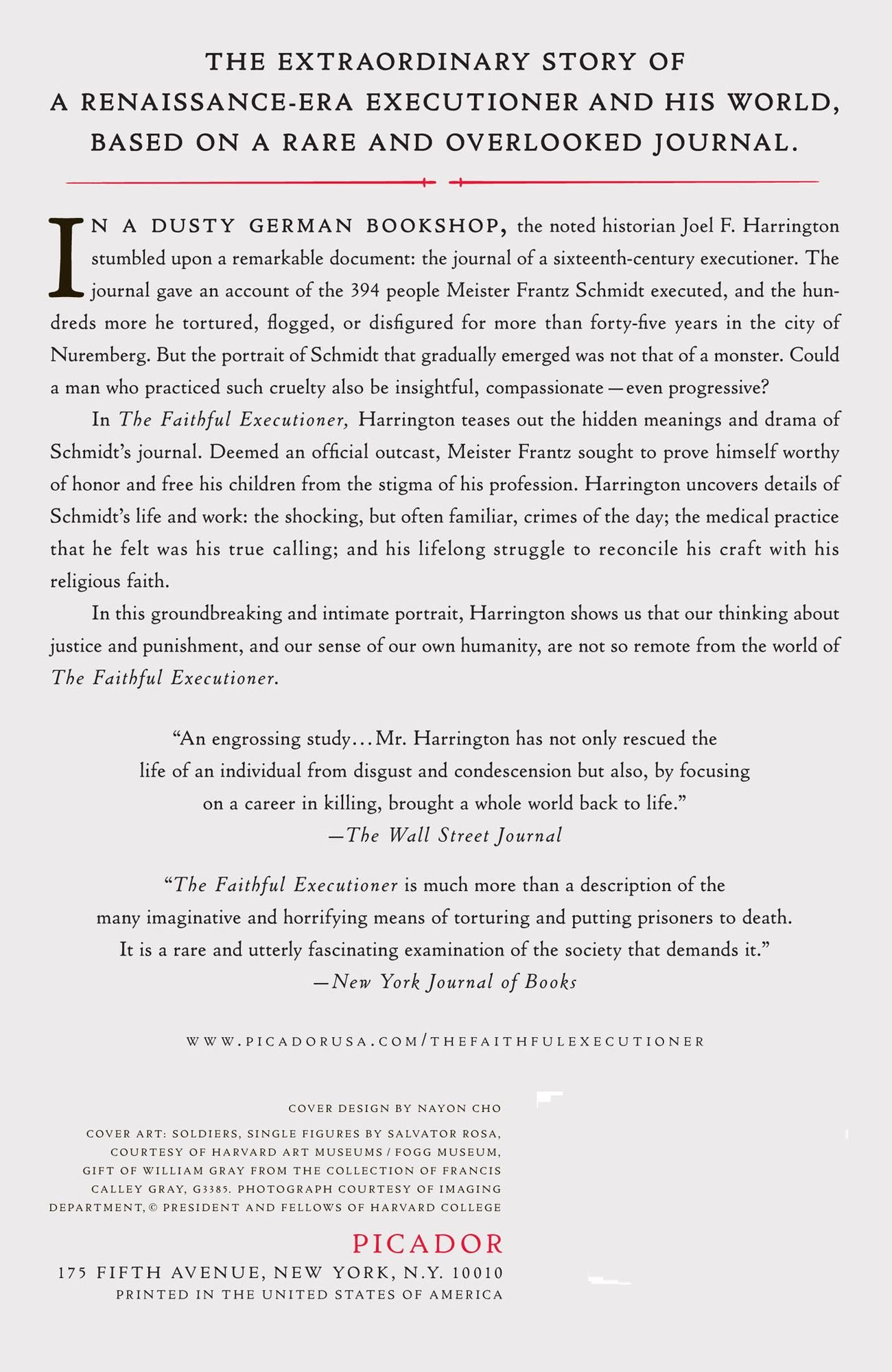 The Faithful Executioner: Life and Death, Honor and Shame in the Turbulent Sixteenth Century