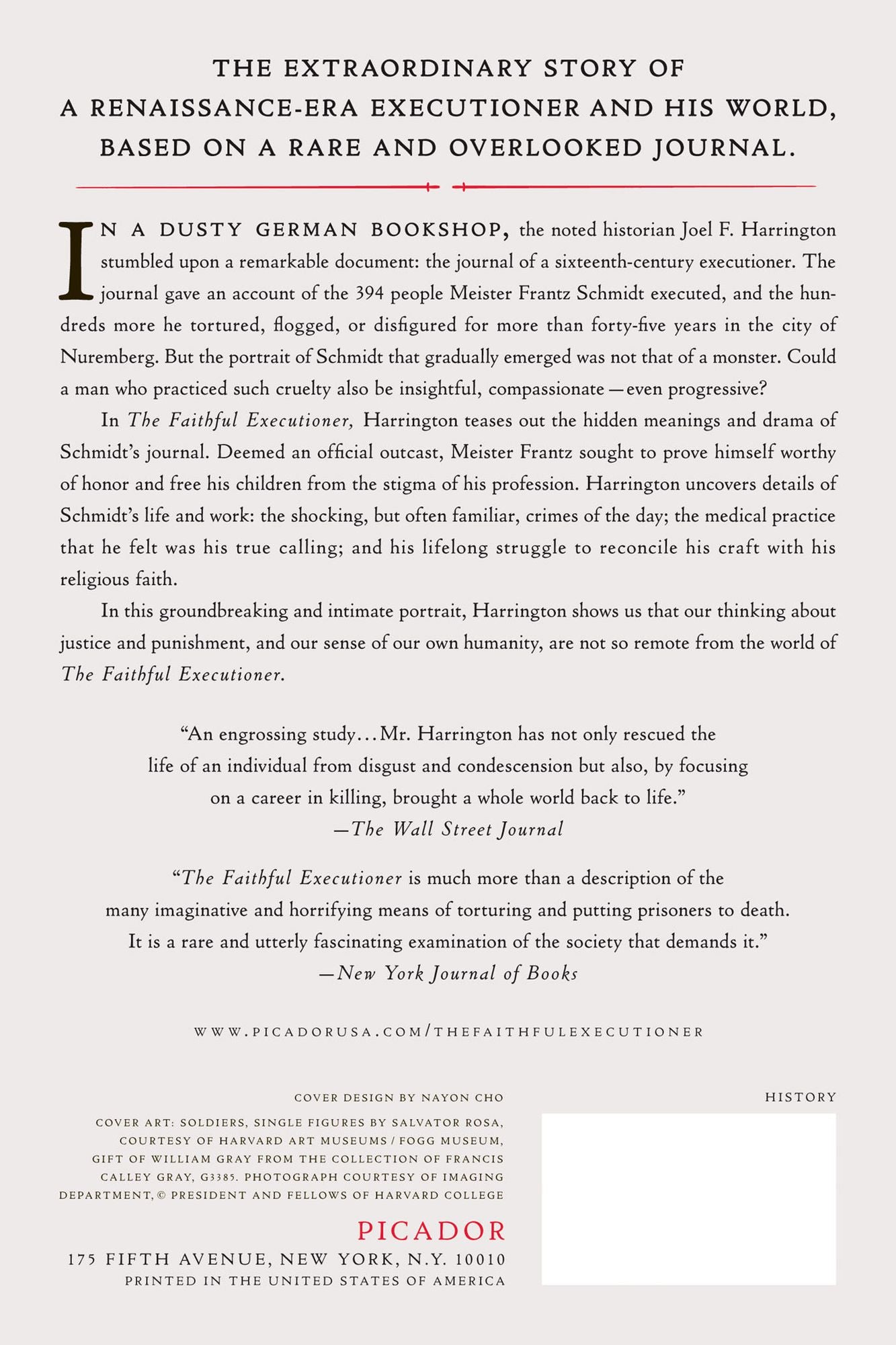 The Faithful Executioner: Life and Death, Honor and Shame in the Turbulent Sixteenth Century