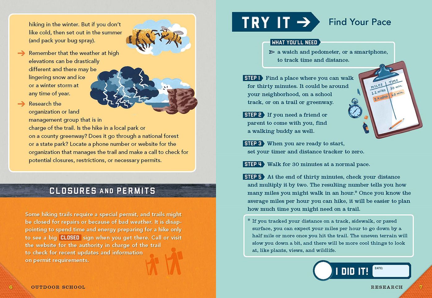 Outdoor School: Hiking and Camping: The Definitive Interactive Nature Guide