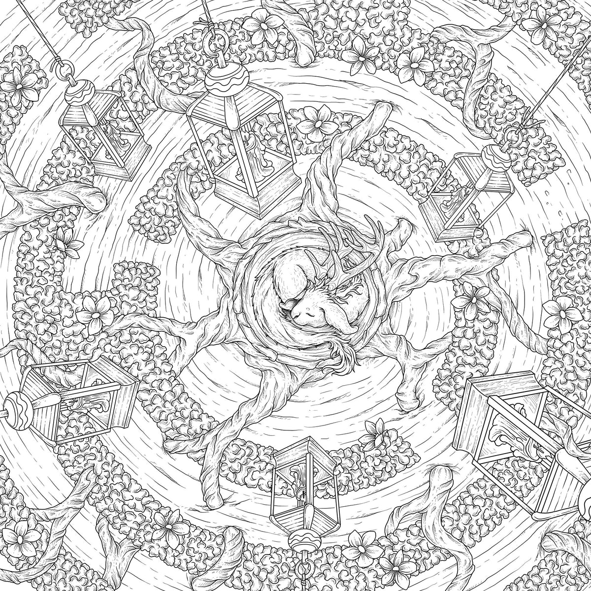 Mythographic Color and Discover: Labyrinth: An Artist's Coloring Book of Gorgeous Mysteries