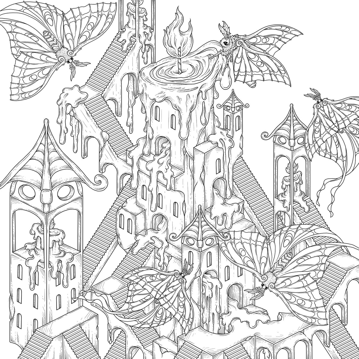 Mythographic Color and Discover: Labyrinth: An Artist's Coloring Book of Gorgeous Mysteries