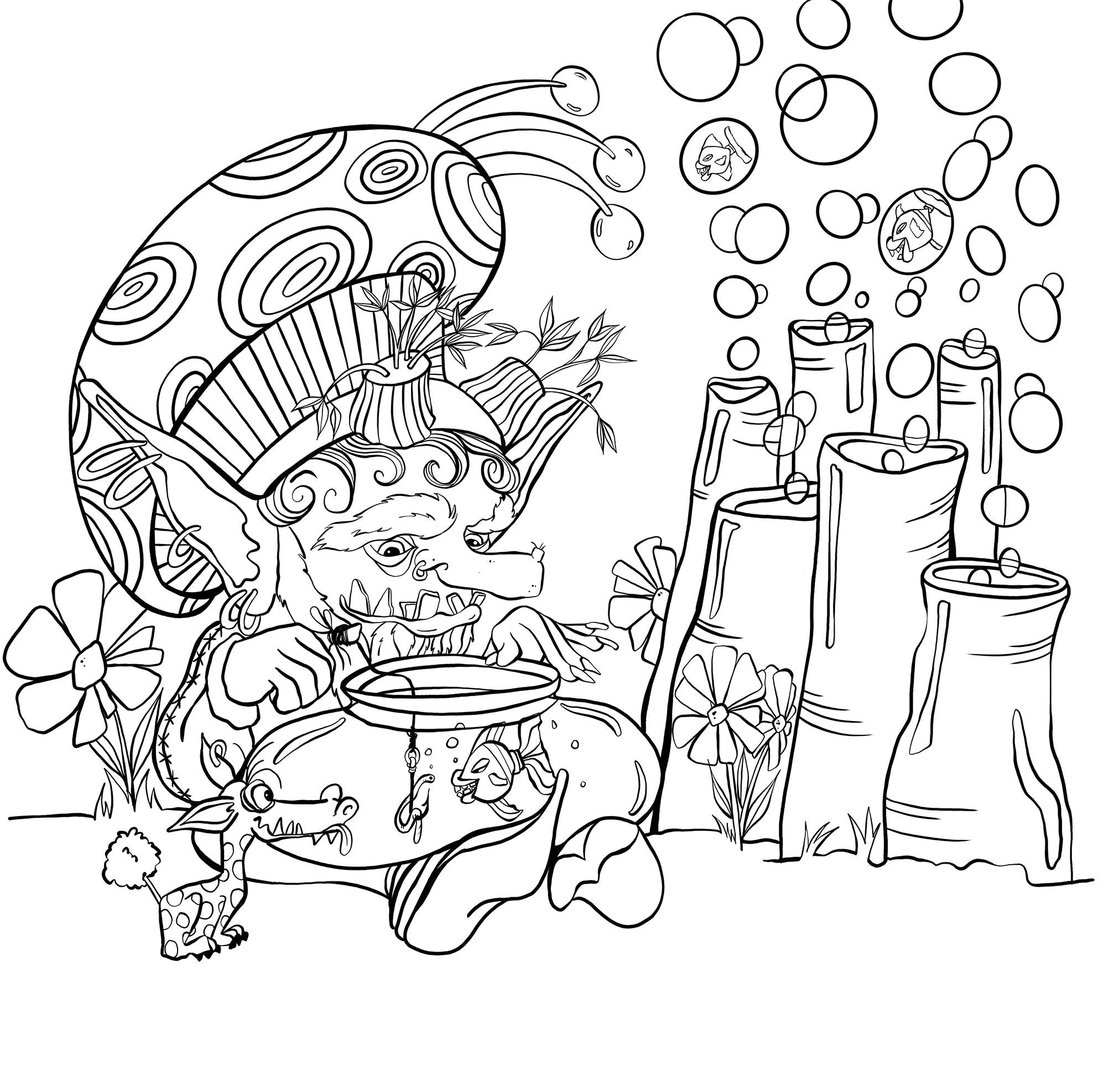 Zendoodle Coloring Presents: Goblins in the Hollow: An Artist's Coloring Book