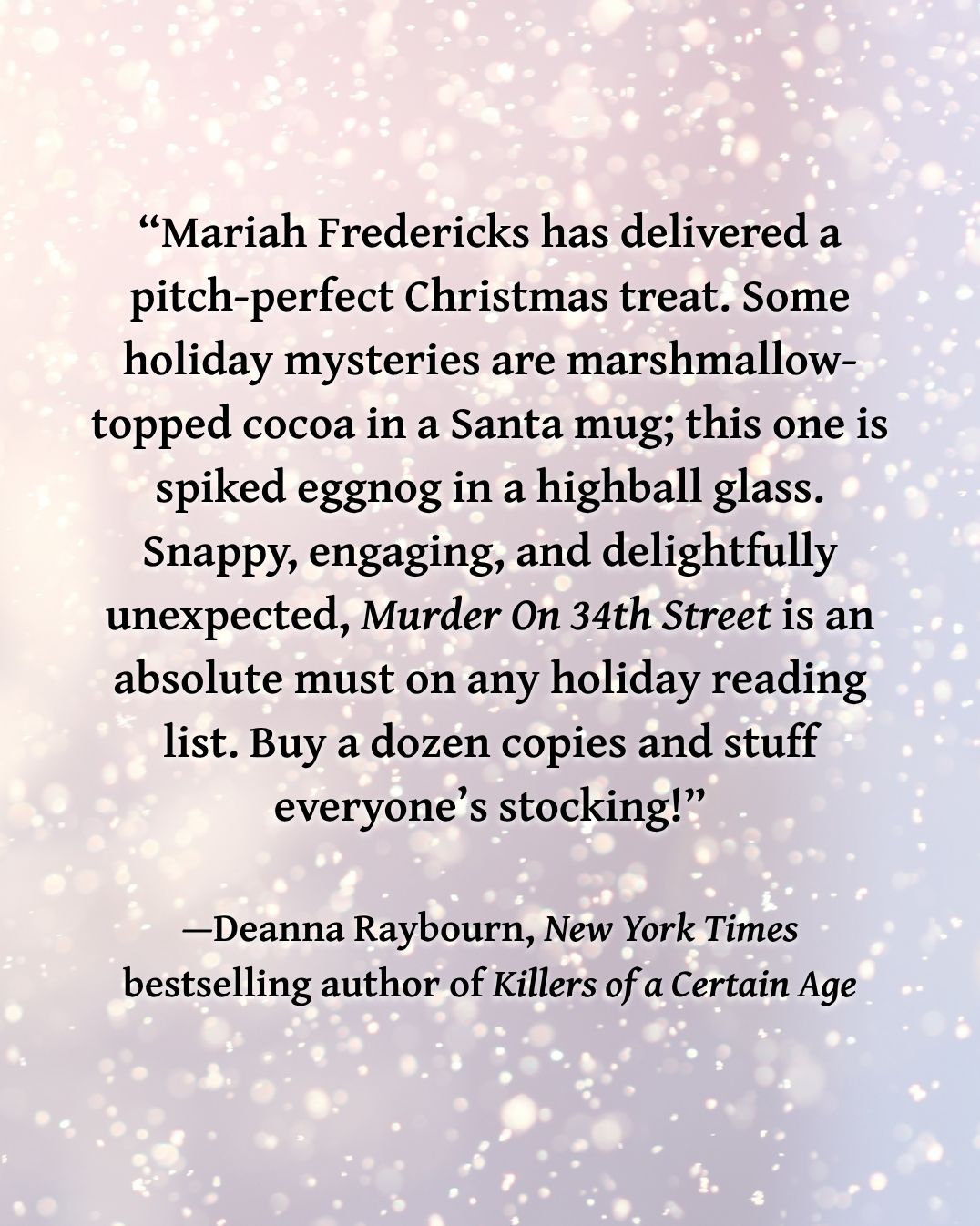 Murder on 34th Street: A Novel