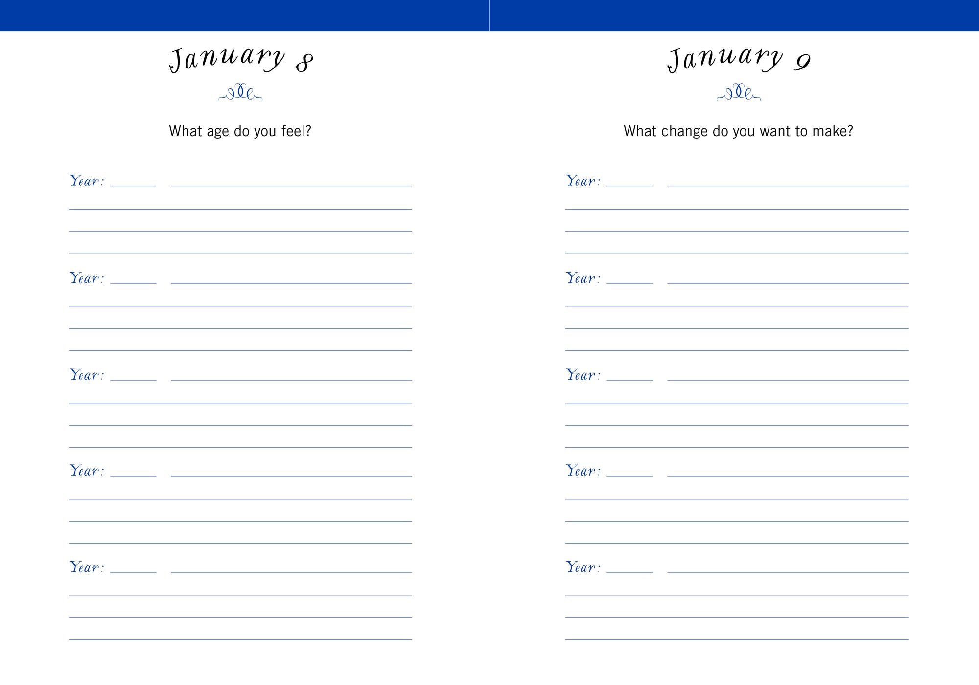 One Question a Day (Navy): A Five-Year Journal: A Personal Time Capsule of Questions and Answers