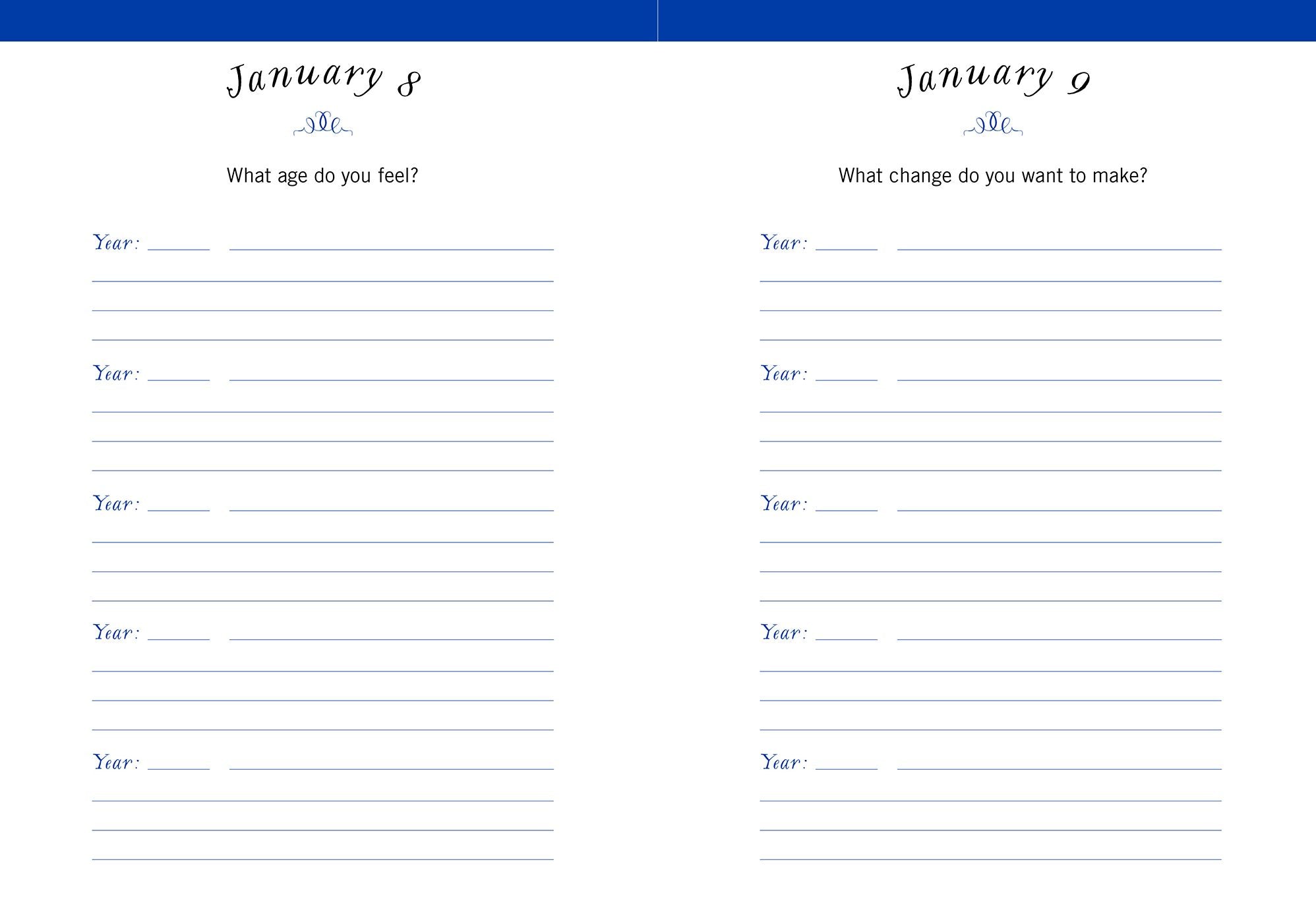 One Question a Day (Navy): A Five-Year Journal: A Personal Time Capsule of Questions and Answers