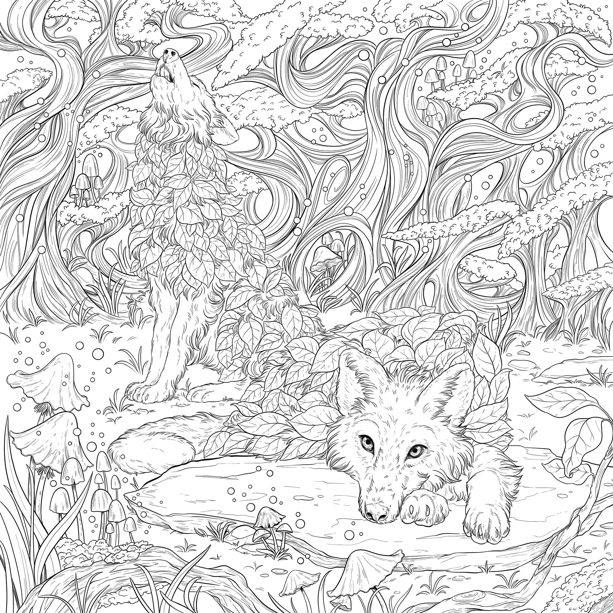 Mythographic Color and Discover: Fantasy Forest: An Artist's Coloring Book of Woodland Spirits