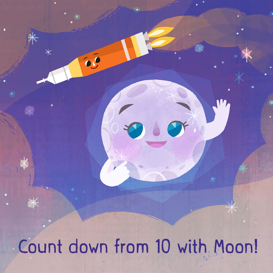 3 2 1 to the Moon!: A Counting Book with Orbiting Moon Cover