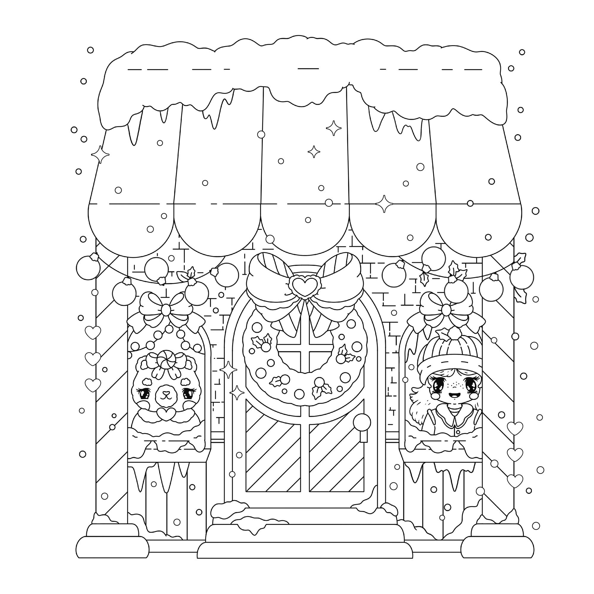 Manga Sparkle: Winter Wonderland: A Shimmery Anime & Manga Style Coloring Book