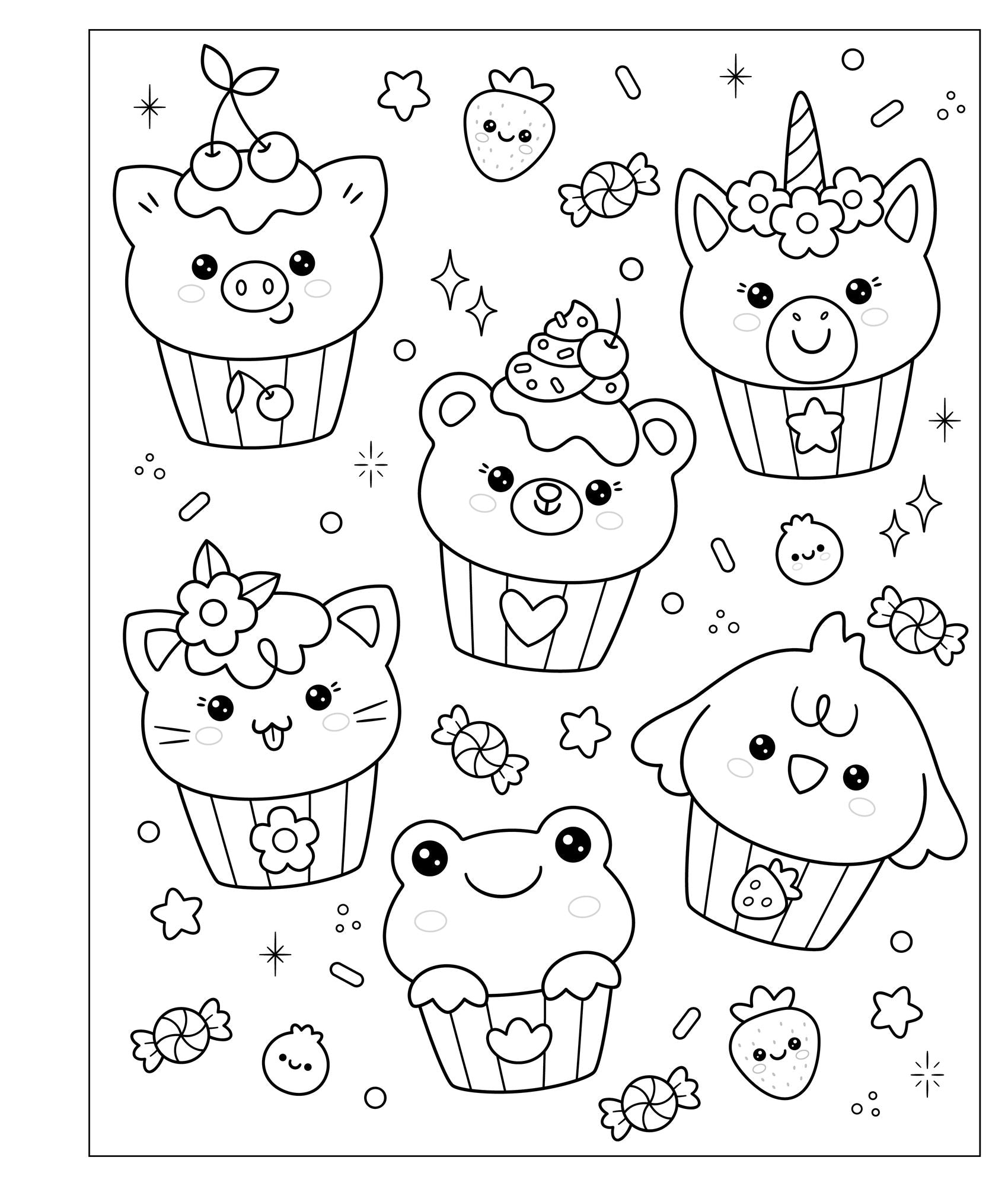 Mangatopia: Baby Animals: A Cute and Cuddly Coloring Book