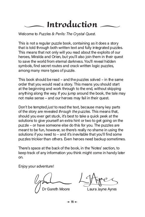 Puzzles & Perils: The Crystal Quest: A Novel in 100 Fantastical Puzzles