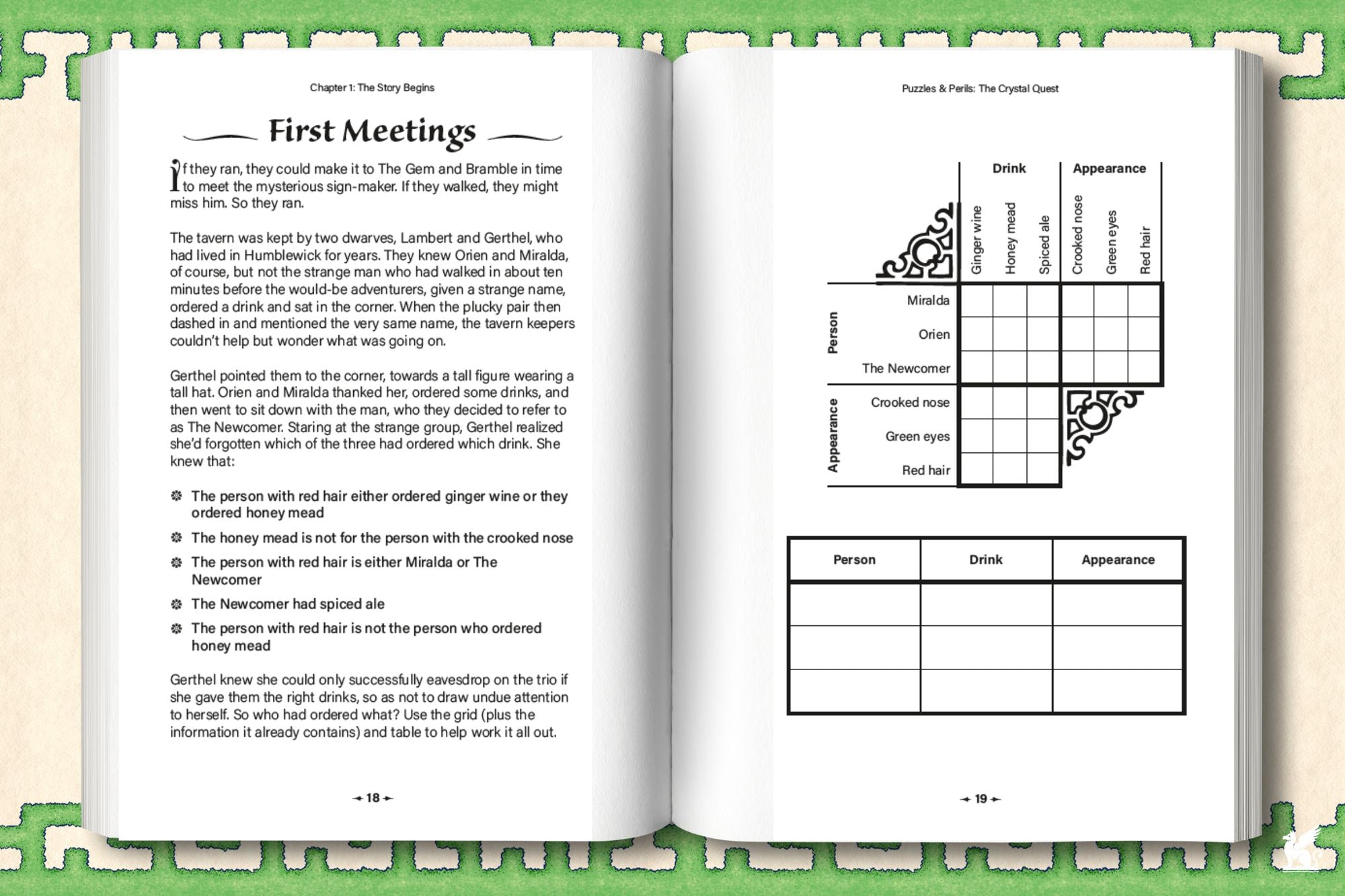 Puzzles & Perils: The Crystal Quest: A Novel in 100 Fantastical Puzzles