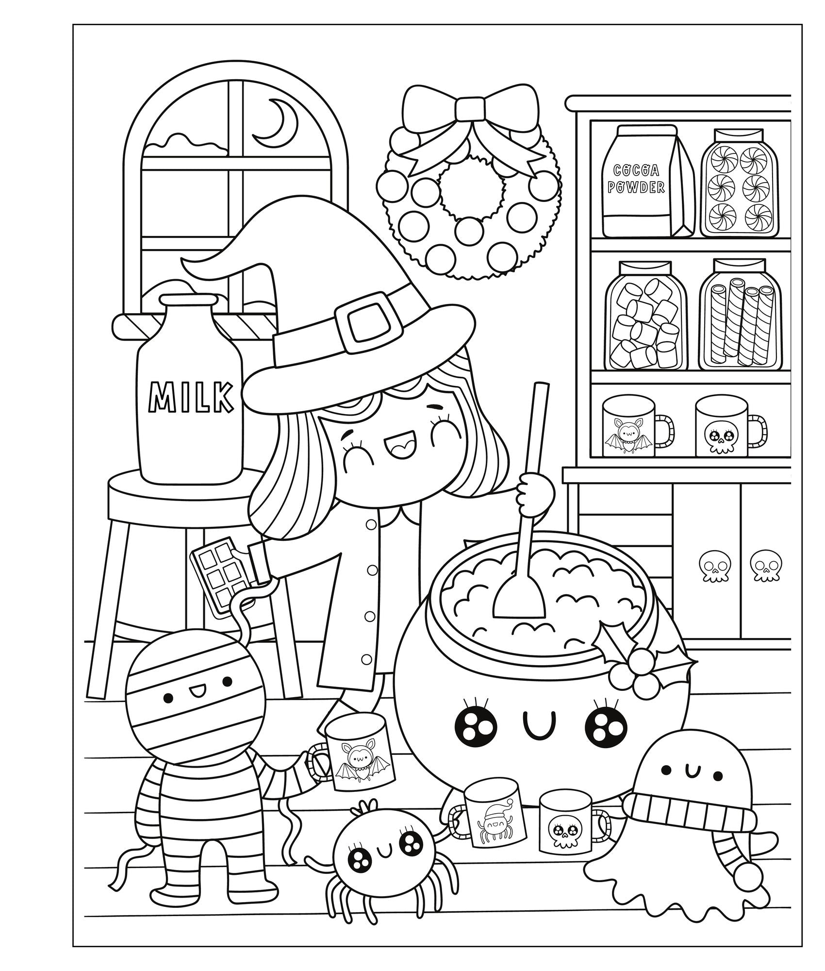 Mangatopia: Spoopy Christmas: A Frightfully Festive Coloring Book