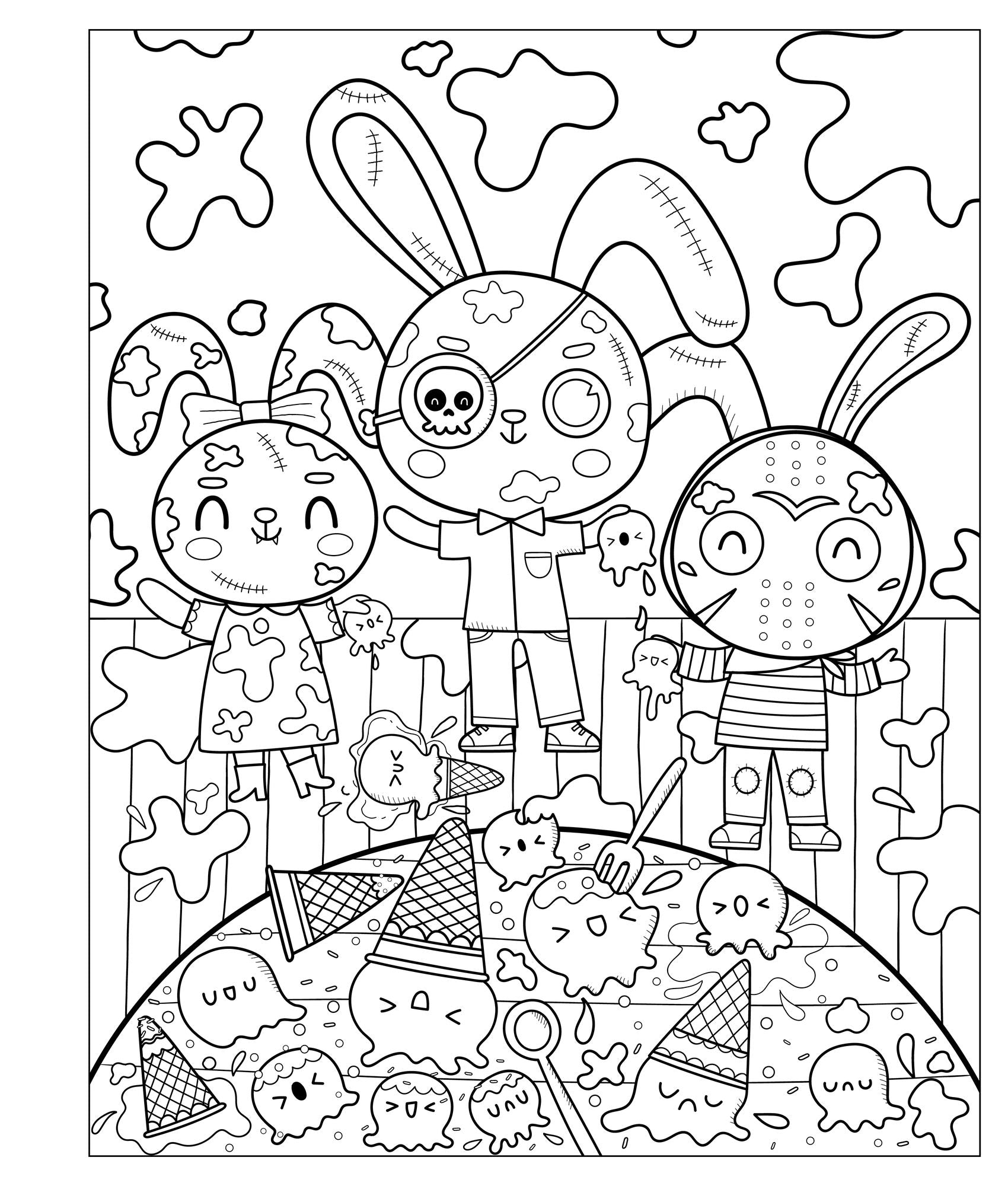 Squeetopia: Summerween: A Creepy-Cute Coloring Book of Summertime Fun