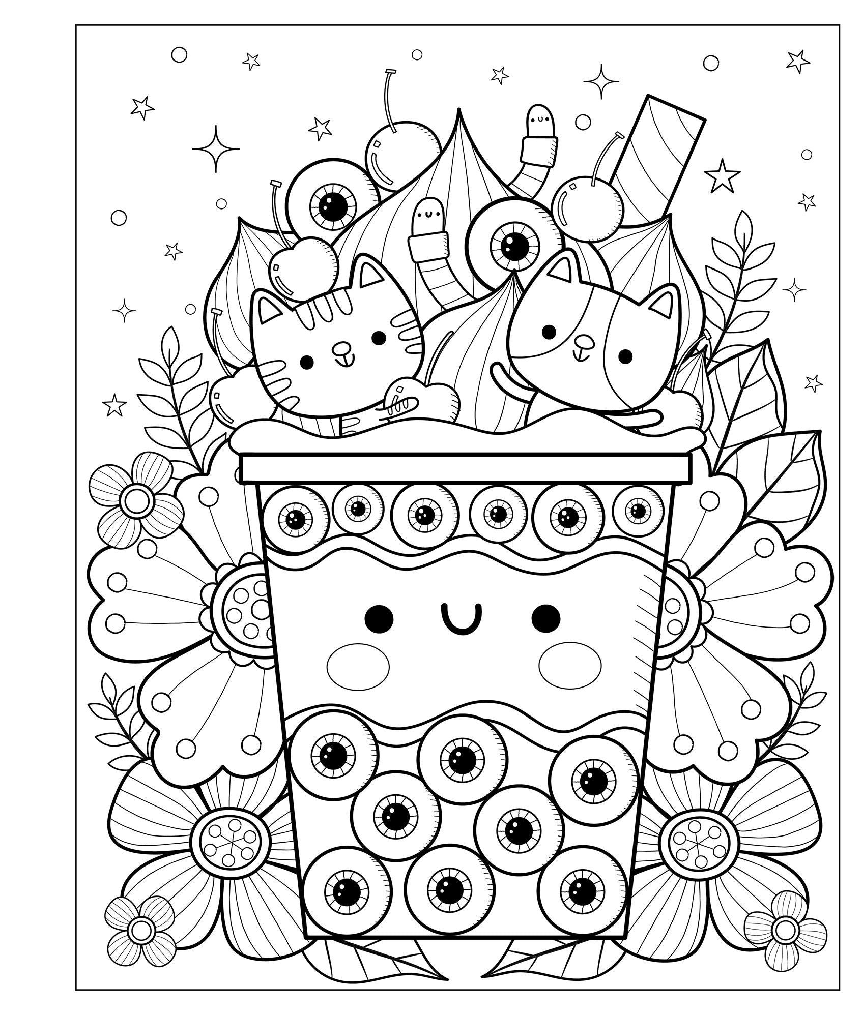 Squeetopia: Summerween: A Creepy-Cute Coloring Book of Summertime Fun
