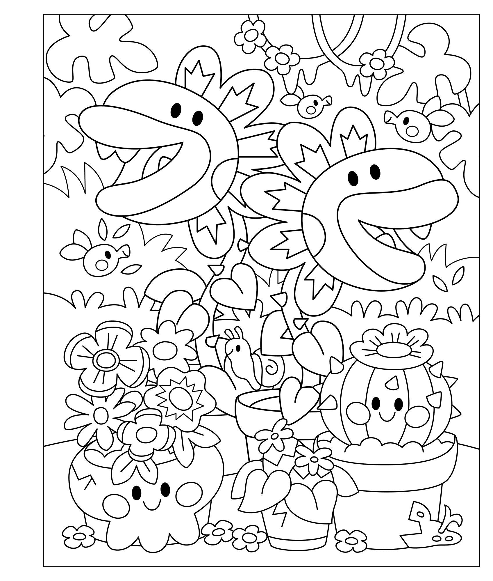 Squeetopia: Springoween: A Creepy-Cute Coloring Book of Springtime Fun
