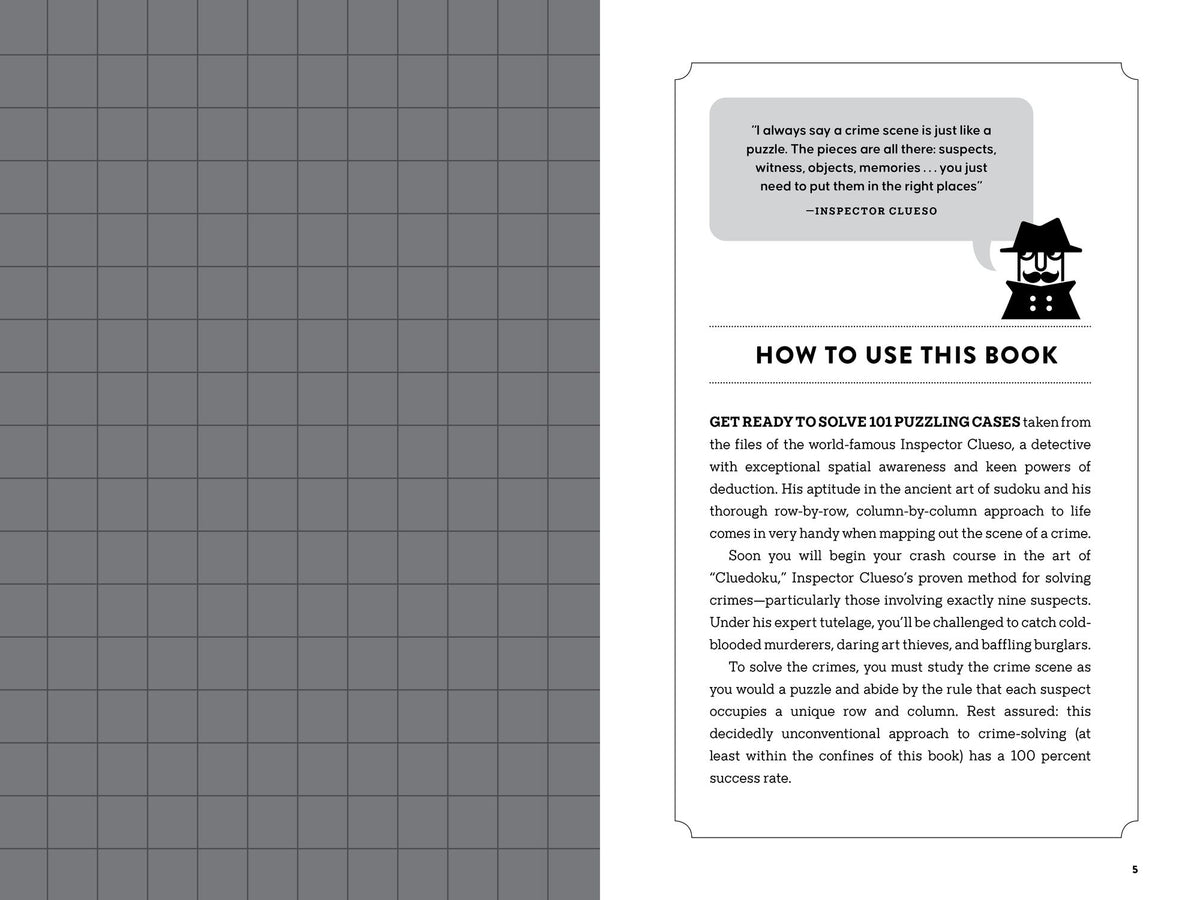 Cluedoku: 101 Crime Scene Sudoku Puzzles