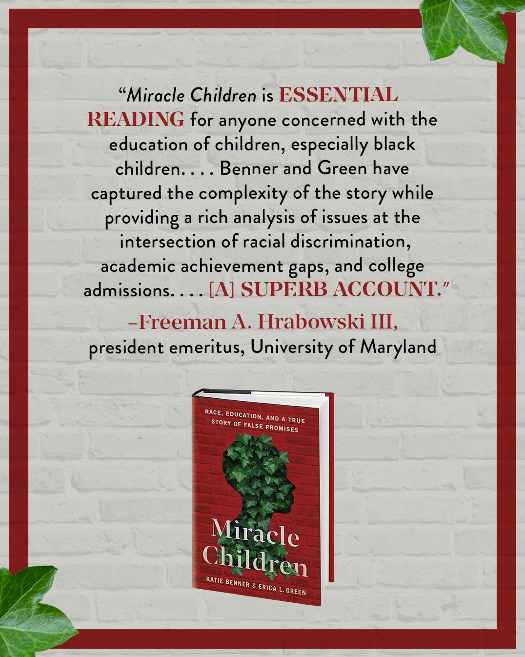 Miracle Children: Race, Education, and a True Story of False Promises