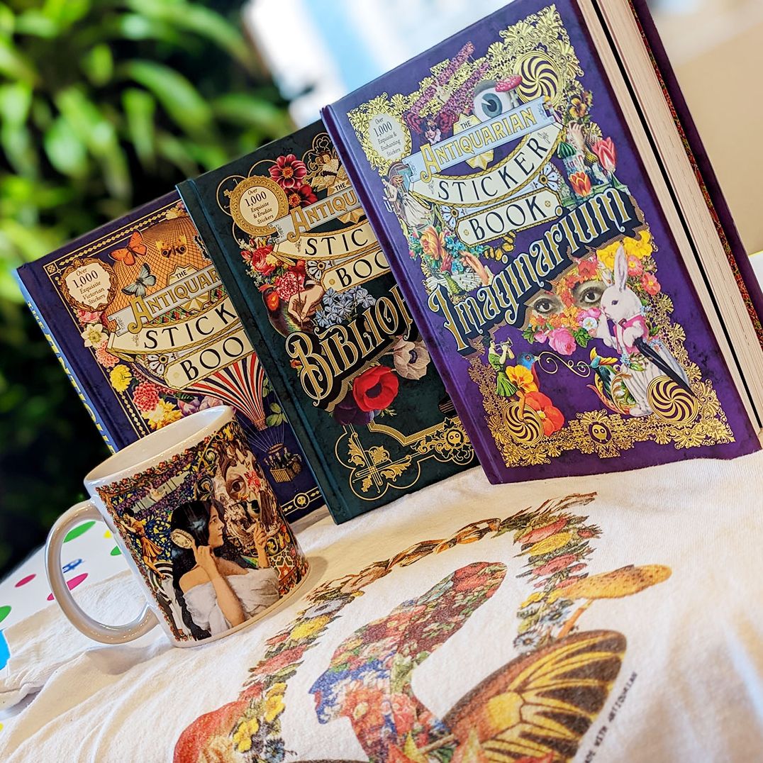 The Antiquarian Sticker Book: Bibliophilia: Over 1,000 Exquisite & Erudite Stickers