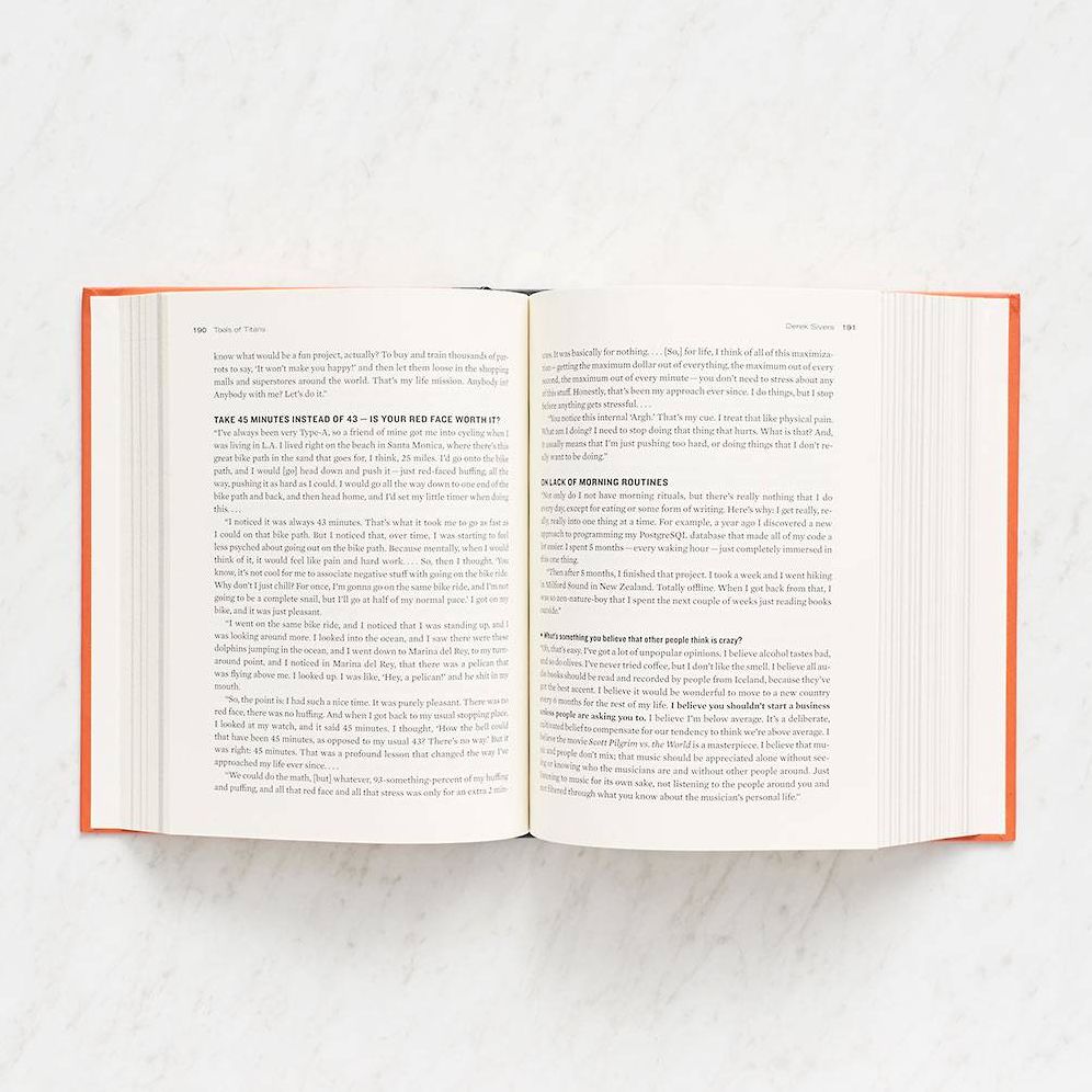 Tools Of Titans: The Tactics, Routines, and Habits of Billionaires, Icons, and World-Class Performers