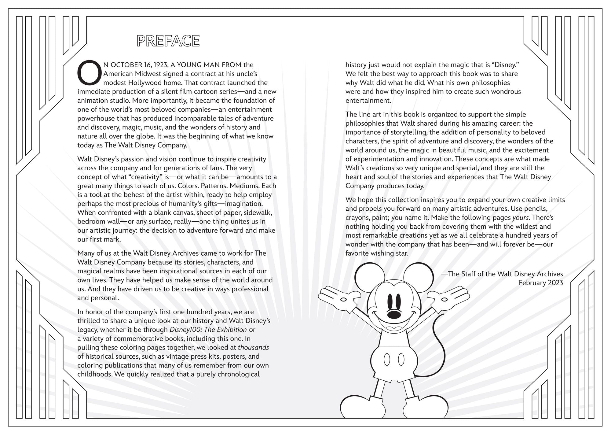 Art of Coloring: Disney 100 Years of Wonder: 100 Images to Inspire Creativity