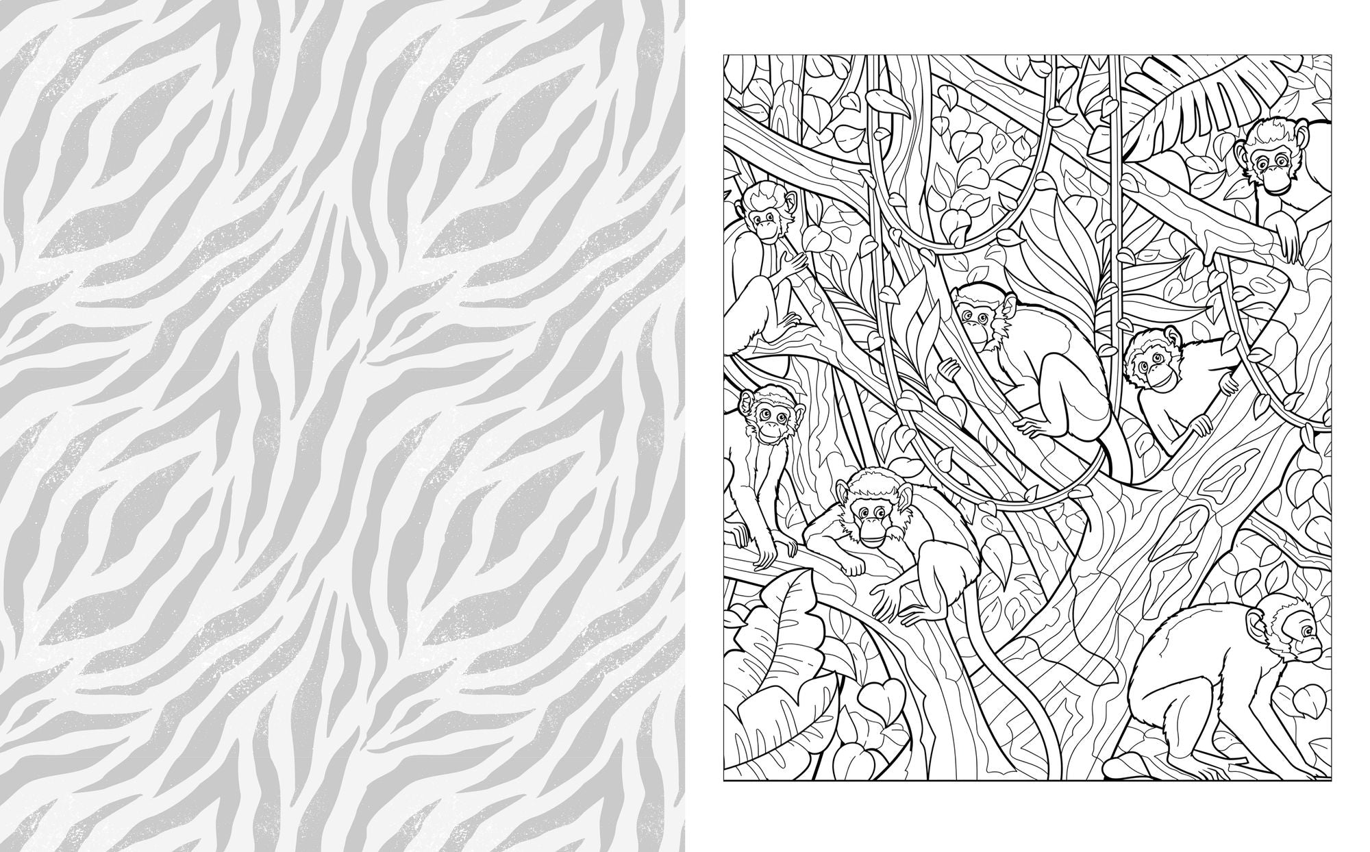 The Wild Animals Coloring Book: Over 45 Images to Color