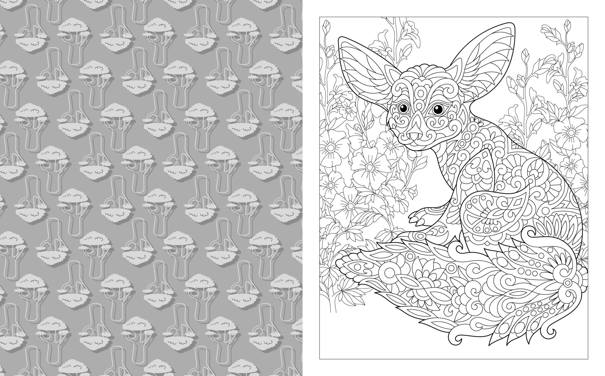 The Wild Animals Coloring Book: Over 45 Images to Color