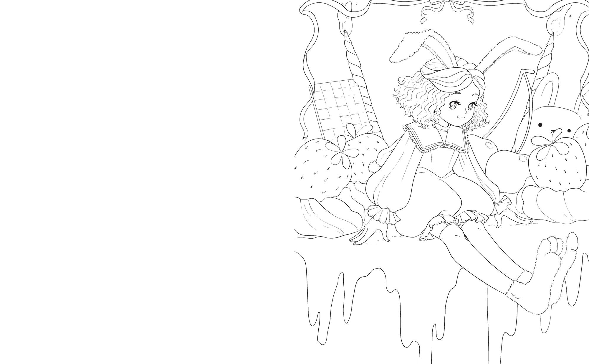 The Wonderfully Weird Manga Coloring Book: Over 45 Images to Color