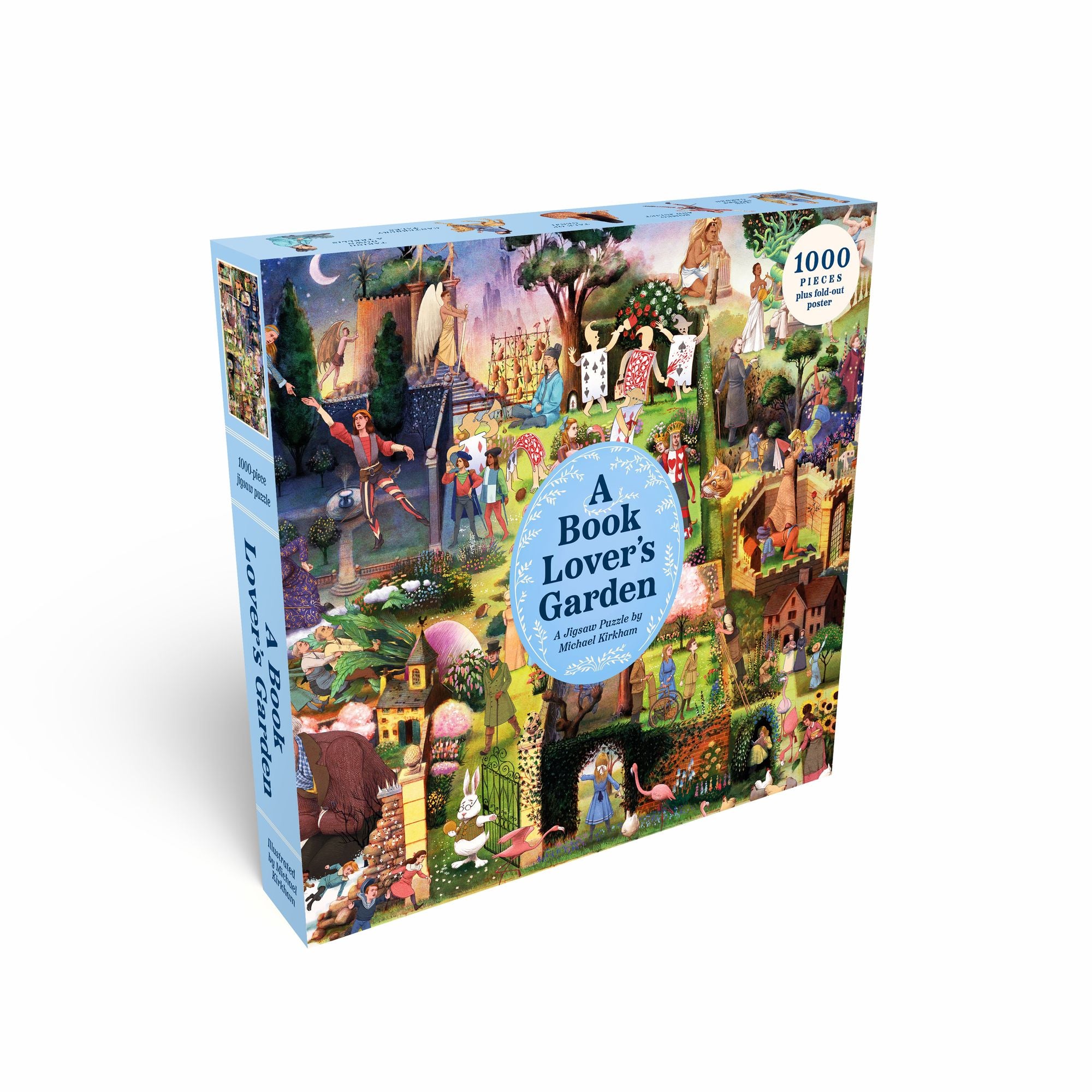 A Book Lover's Garden: A 1000-piece jigsaw puzzle by Michael Kirkham