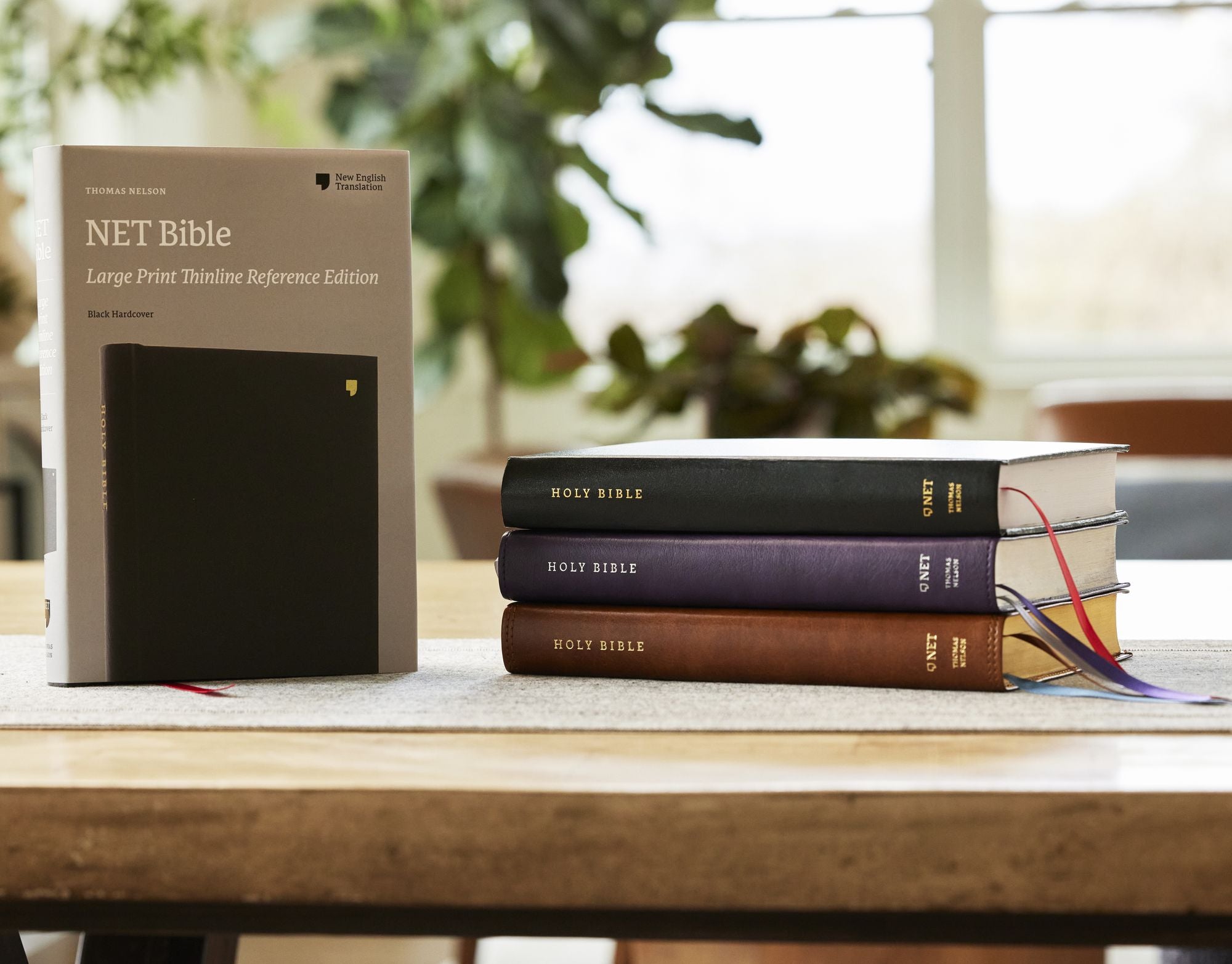 NET Bible, Large Print Thinline with Cross References, Hardcover, Comfort Print