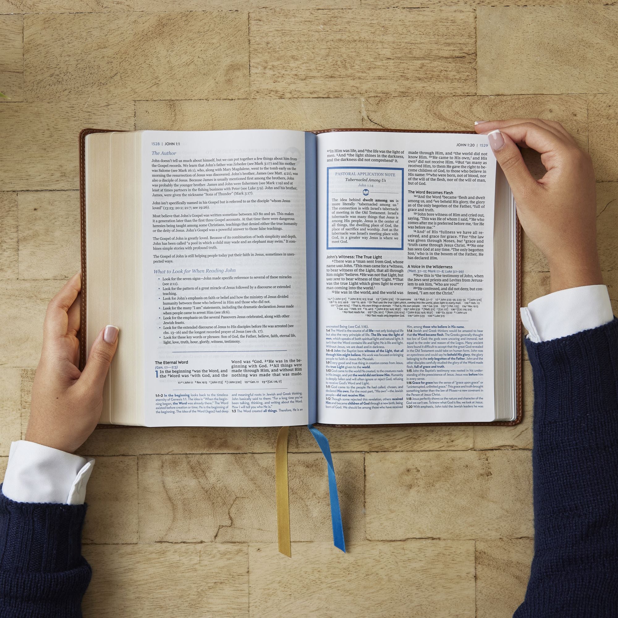 Enduring Word Study Bible: Pastoral Commentary from Every Chapter of the Bible (NKJV, Purple Leathersoft, Red Letter, Comfort Print)