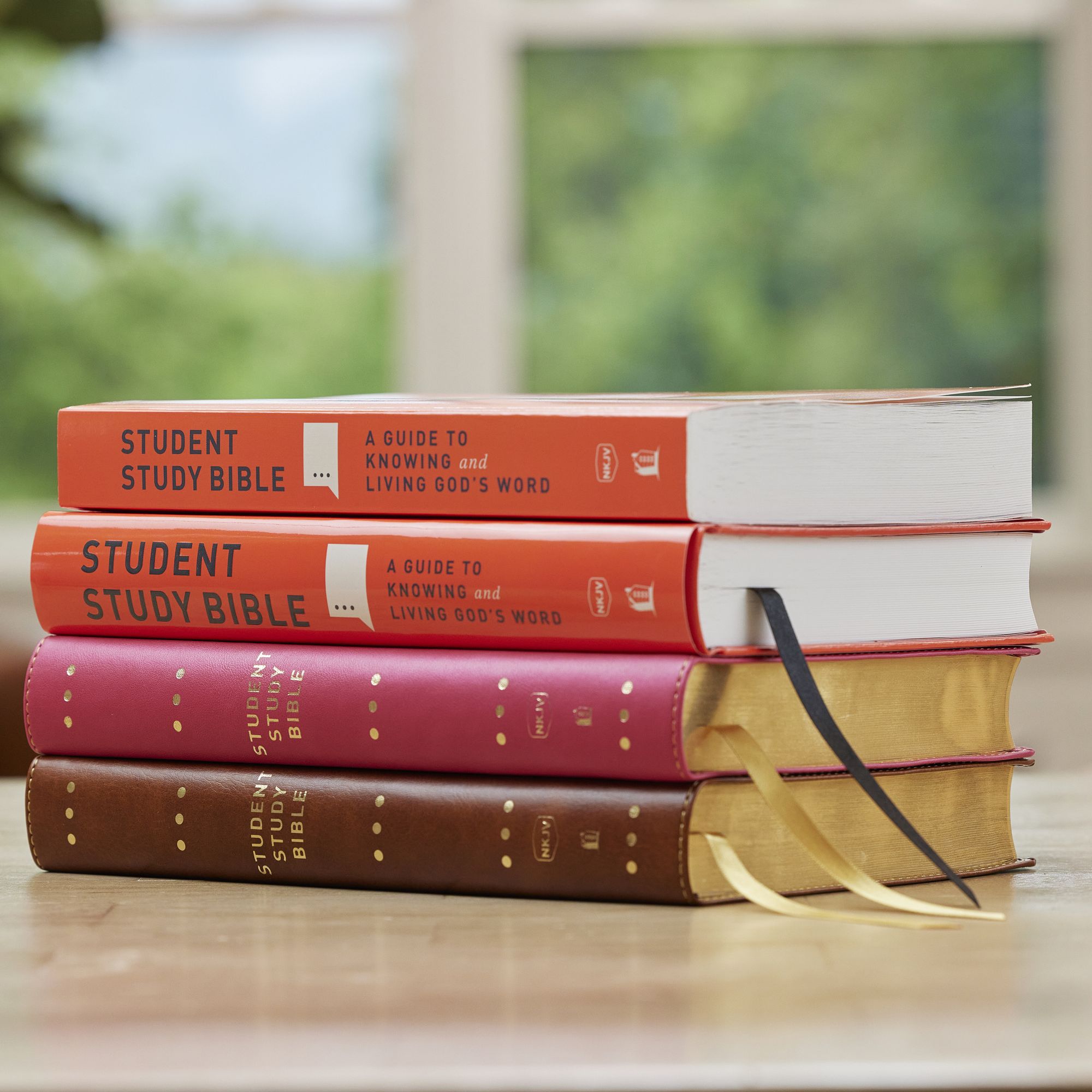Student Study Bible: A Guide to Knowing and Living God's Word (NKJV, Brown Leathersoft, Red Letter, Comfort Print)