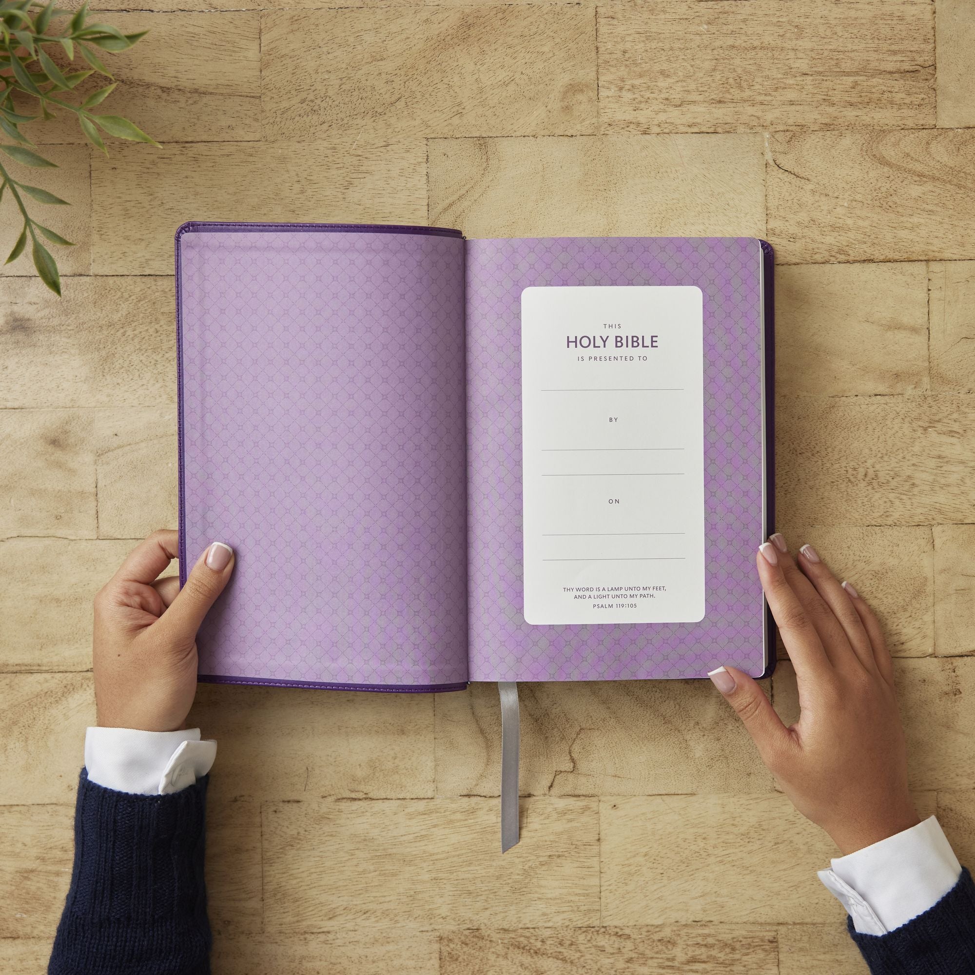 KJV Giant Print End-of-Verse Reference Bible, Purple Leathersoft, Red Letter, Comfort Print