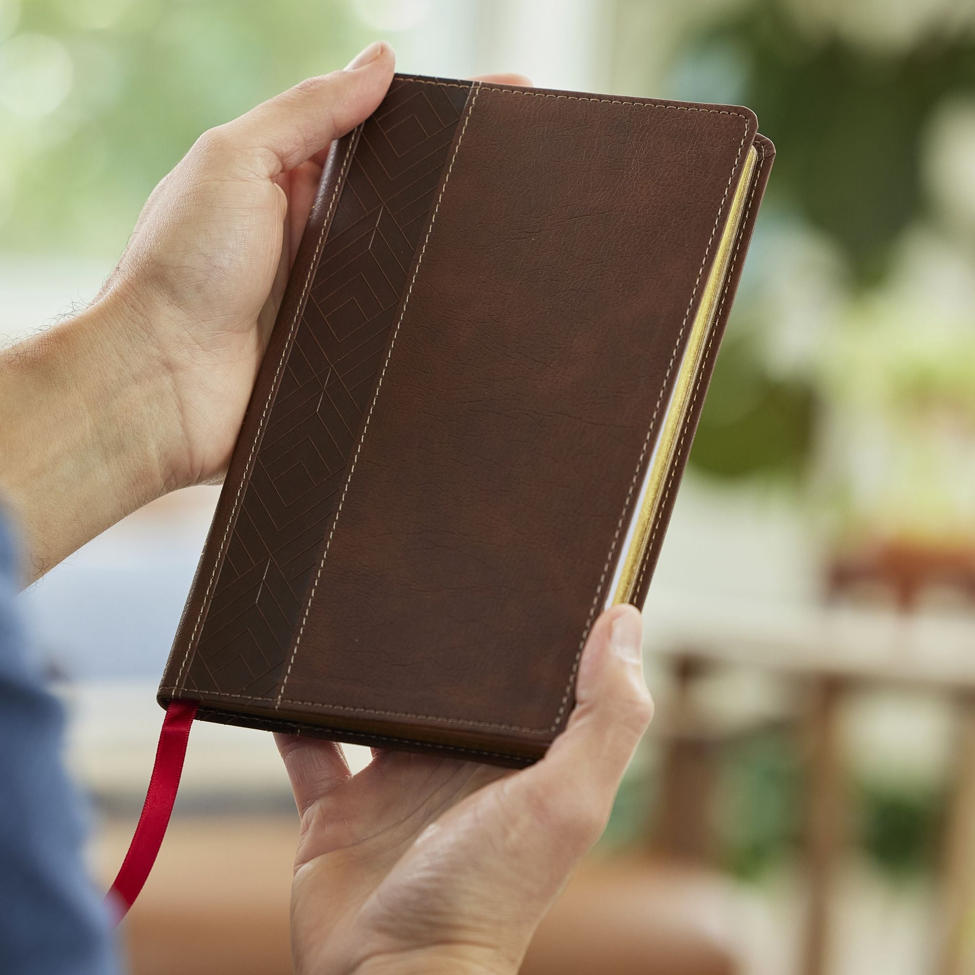 KJV, Personal Size New Testament, Brown Leathersoft, Red Letter, Comfort Print