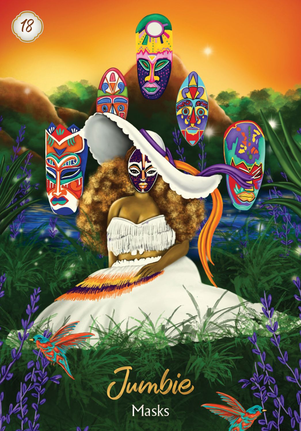 African Goddess Rising Oracle: A 44-Card Deck and Guidebook