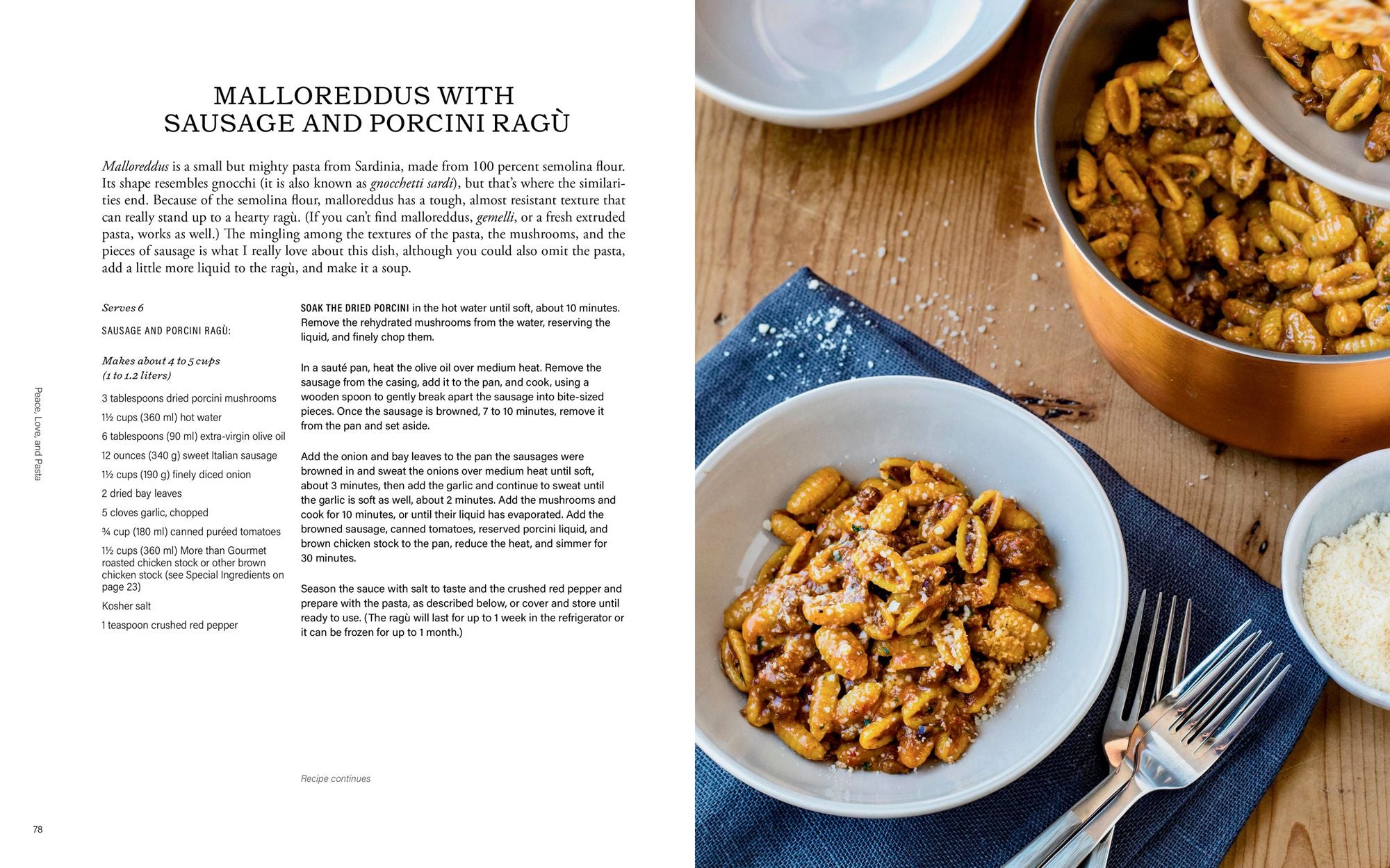 Peace, Love, and Pasta: Simple and Elegant Recipes from a Chef's Home Kitchen