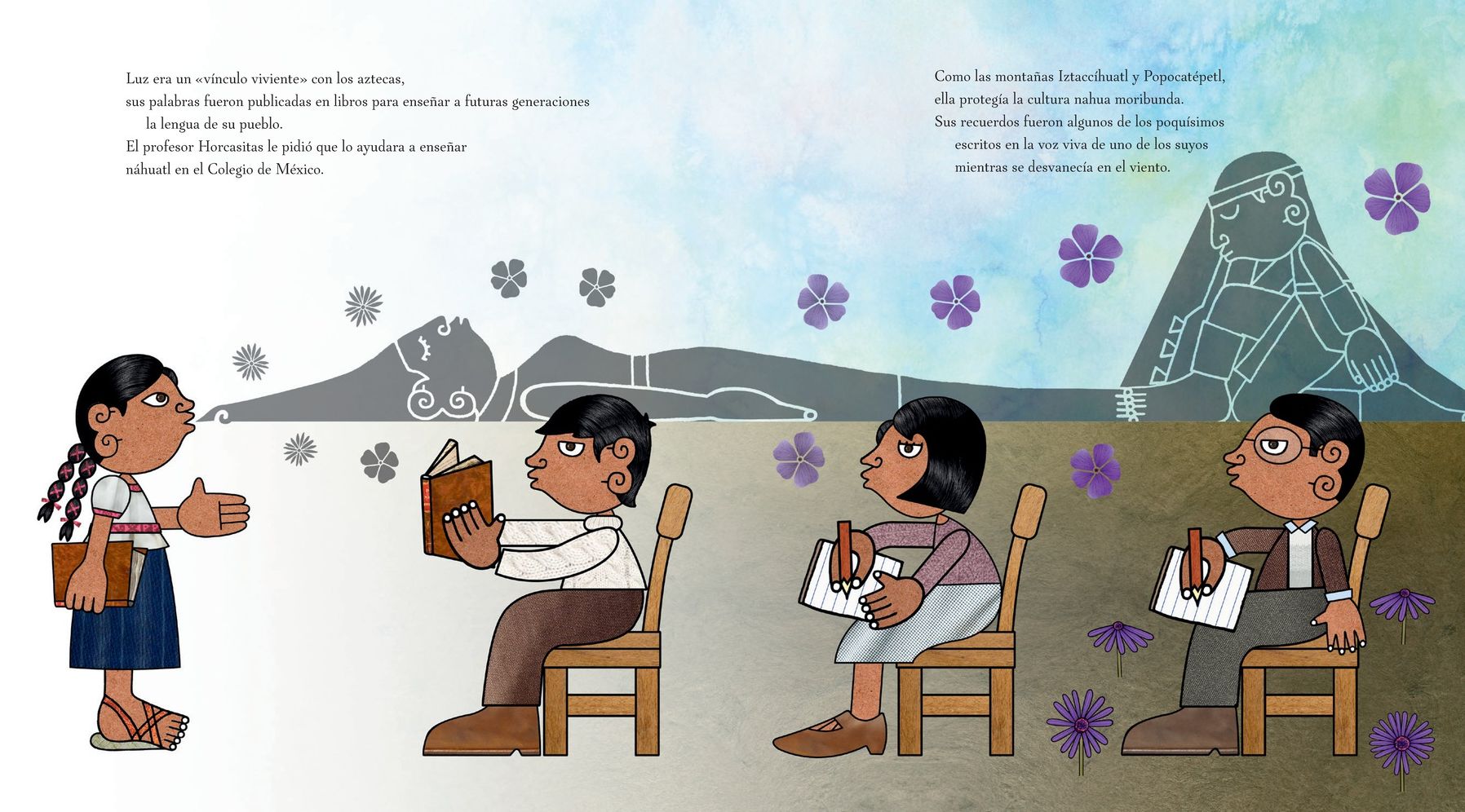 Niña del pueblo de floricanto: Luz Jiménez, hija de los nahuas (Child of the Flower-Song People Spanish Edition)