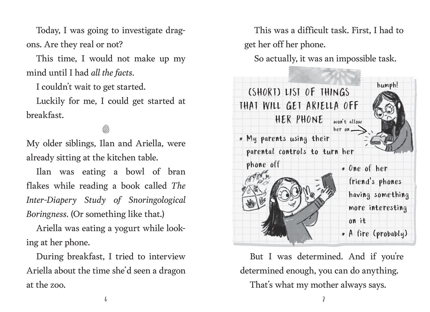 The Discovery of Dragons (Miriam's Magical Creature Files #2): A Chapter Book