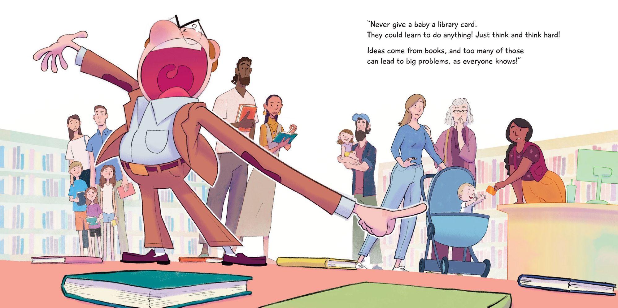 Never Give a Baby a Library Card: A Picture Book