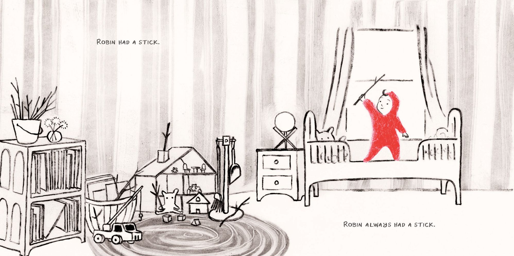 Robin and the Stick: A Picture Book
