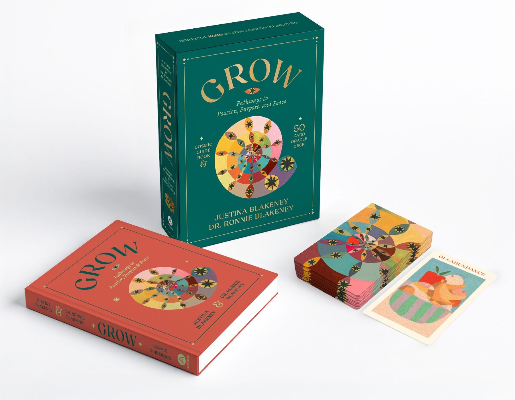 GROW: Pathways to Passion, Purpose & Peace Guidebook & Oracle Deck