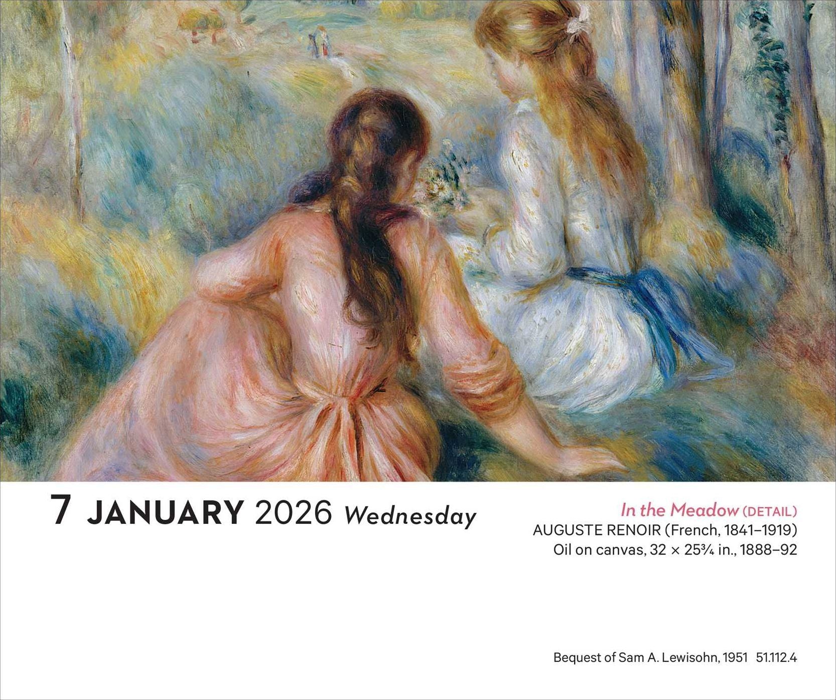 2026 Impressionism and Post-Impressionism Day-to-Day Calendar