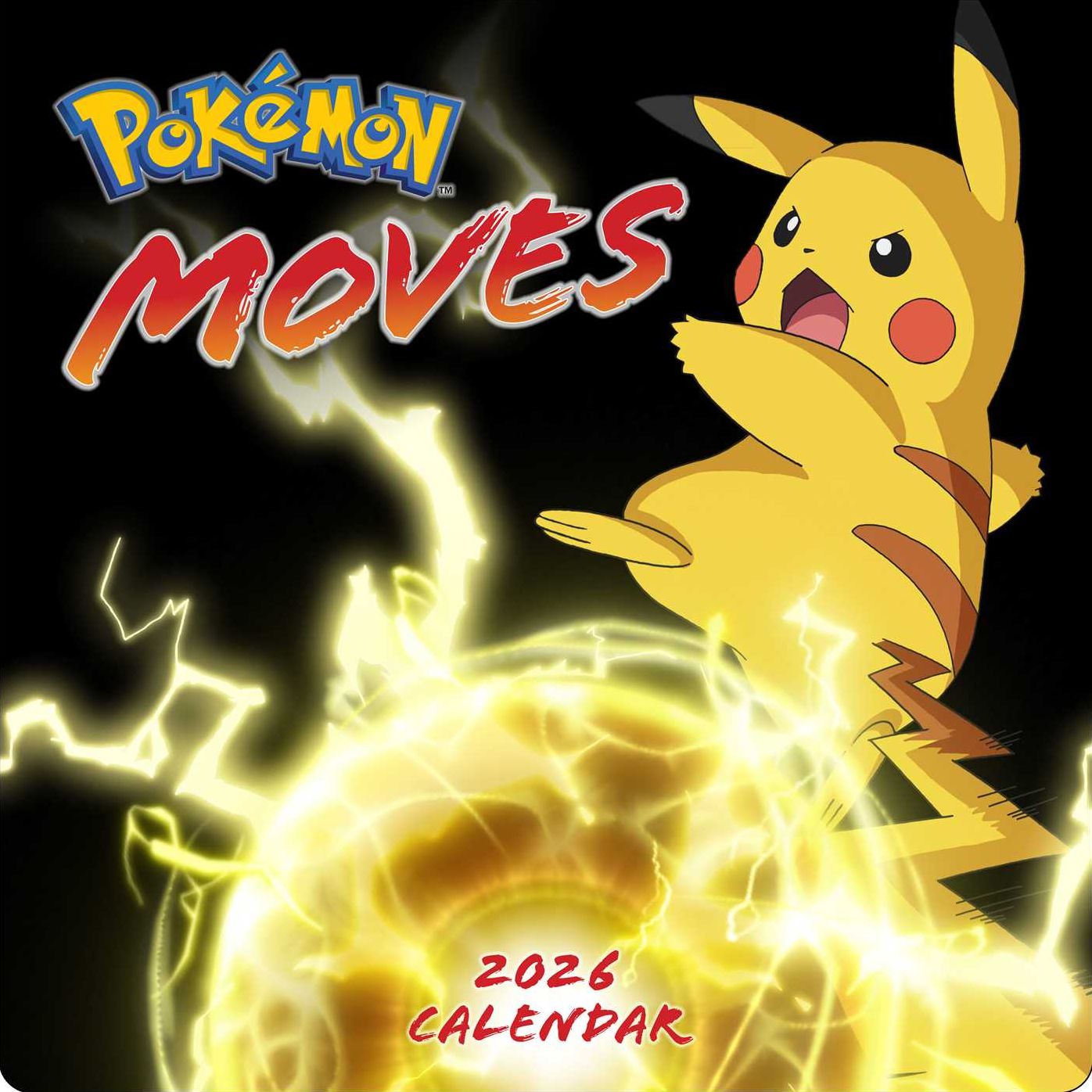 2026 Pokemon Moves Wall Calendar